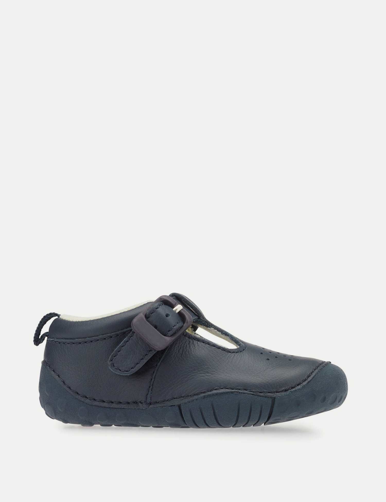 Start-Rite Kids' Leather T-Bar Shoes (2 Small - 5 Small) Navy