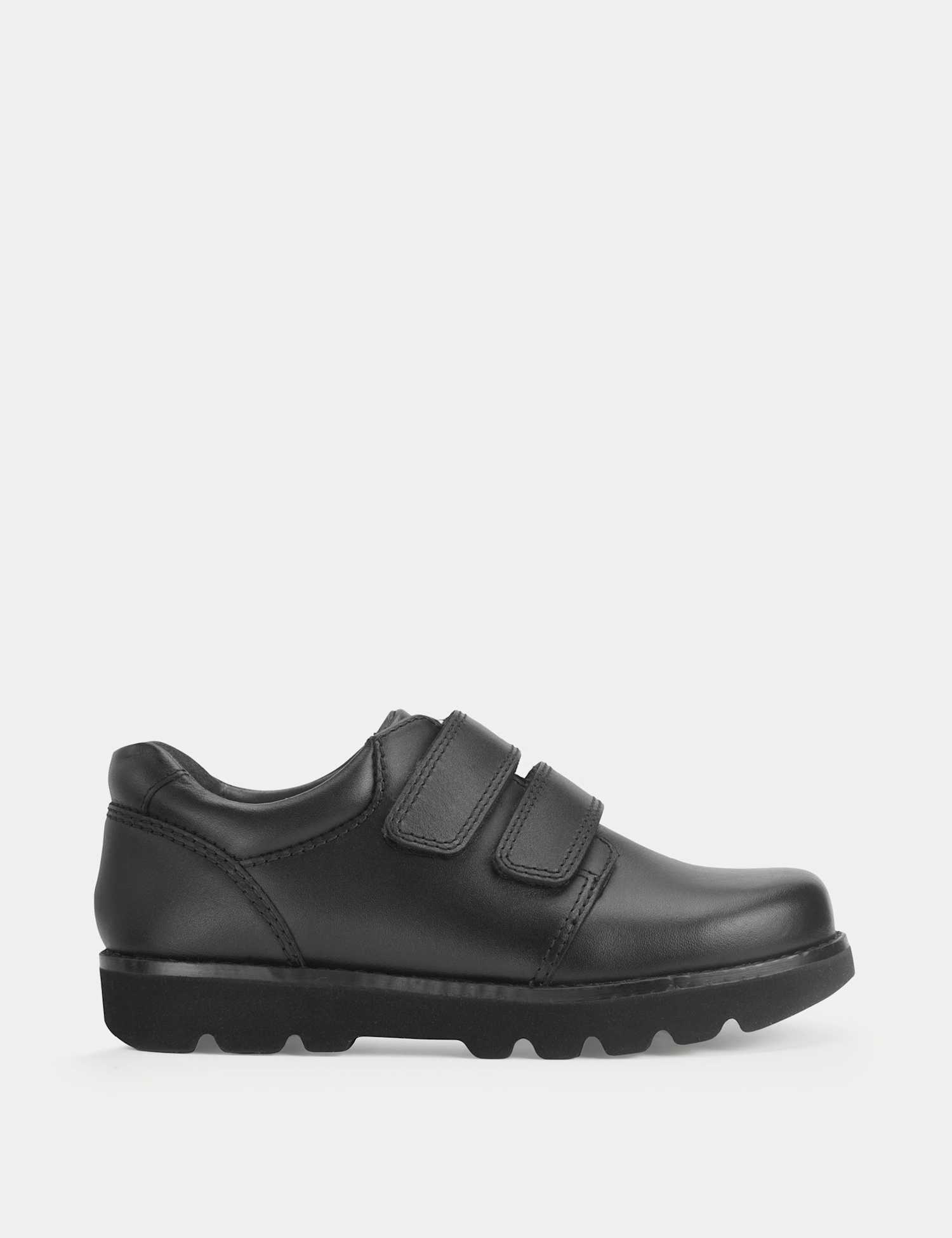Start-Rite Kids' Leather Riptape School Shoes (9 Small - 3� Large) Black