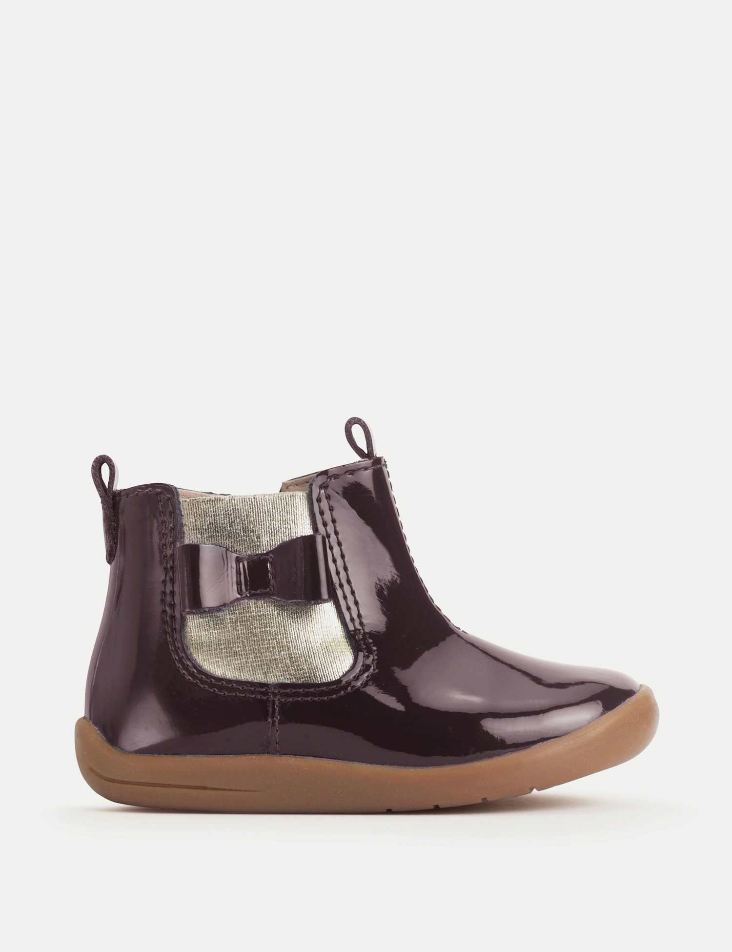 Start-Rite Kids' Leather Bow Detail Boots (4 Small - 8 Small) Burgundy Mix