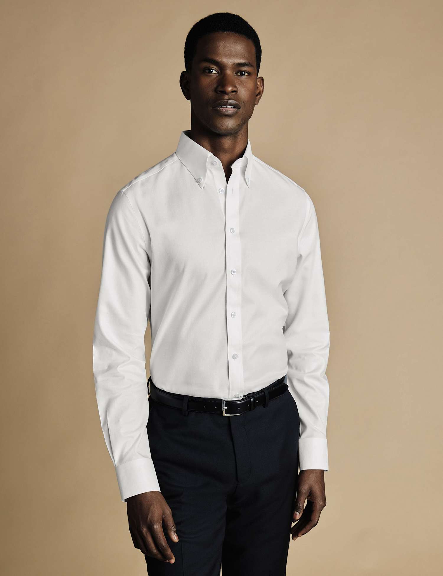 Charles Tyrwhitt Slim Fit Non Iron Pure Cotton Shirt White