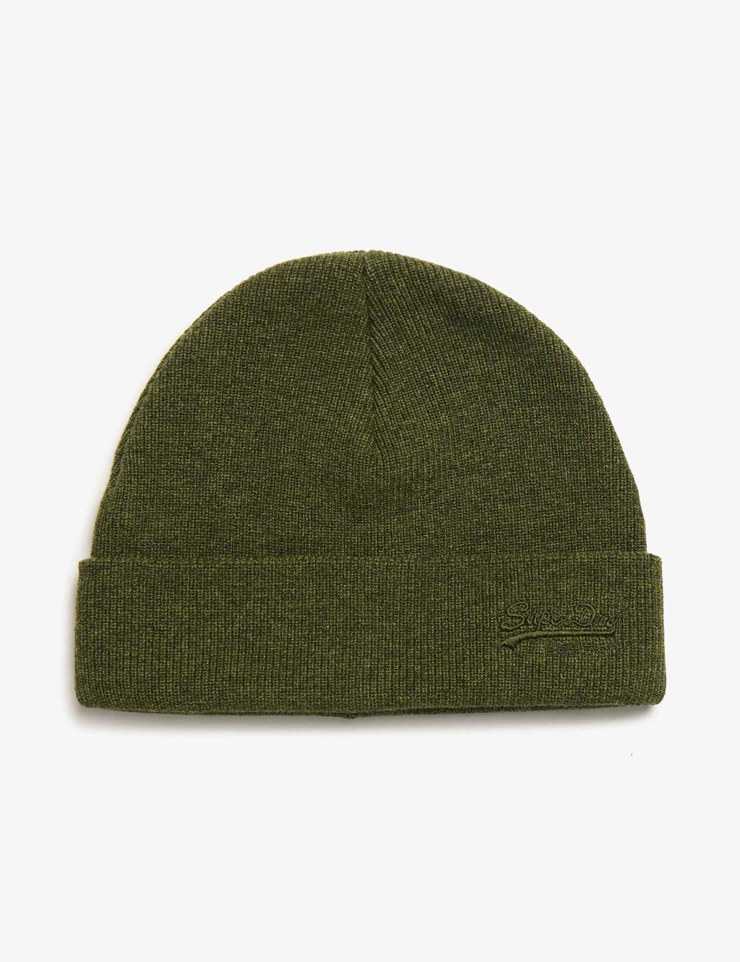 Superdry & Co Pure Cotton Knitted Beanie Hat Green