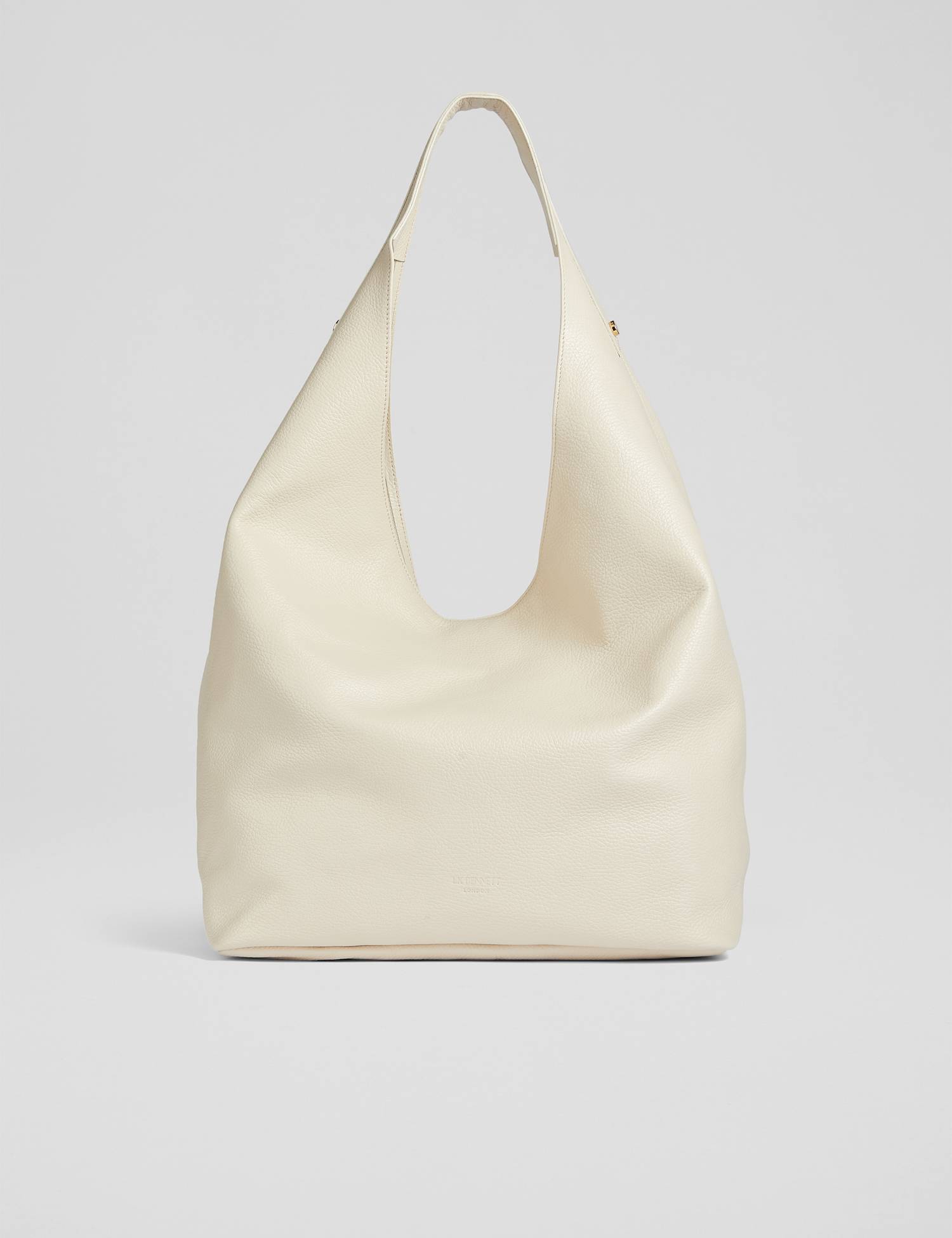 LK BENNETT Leather Shoulder Bag Cream Mix
