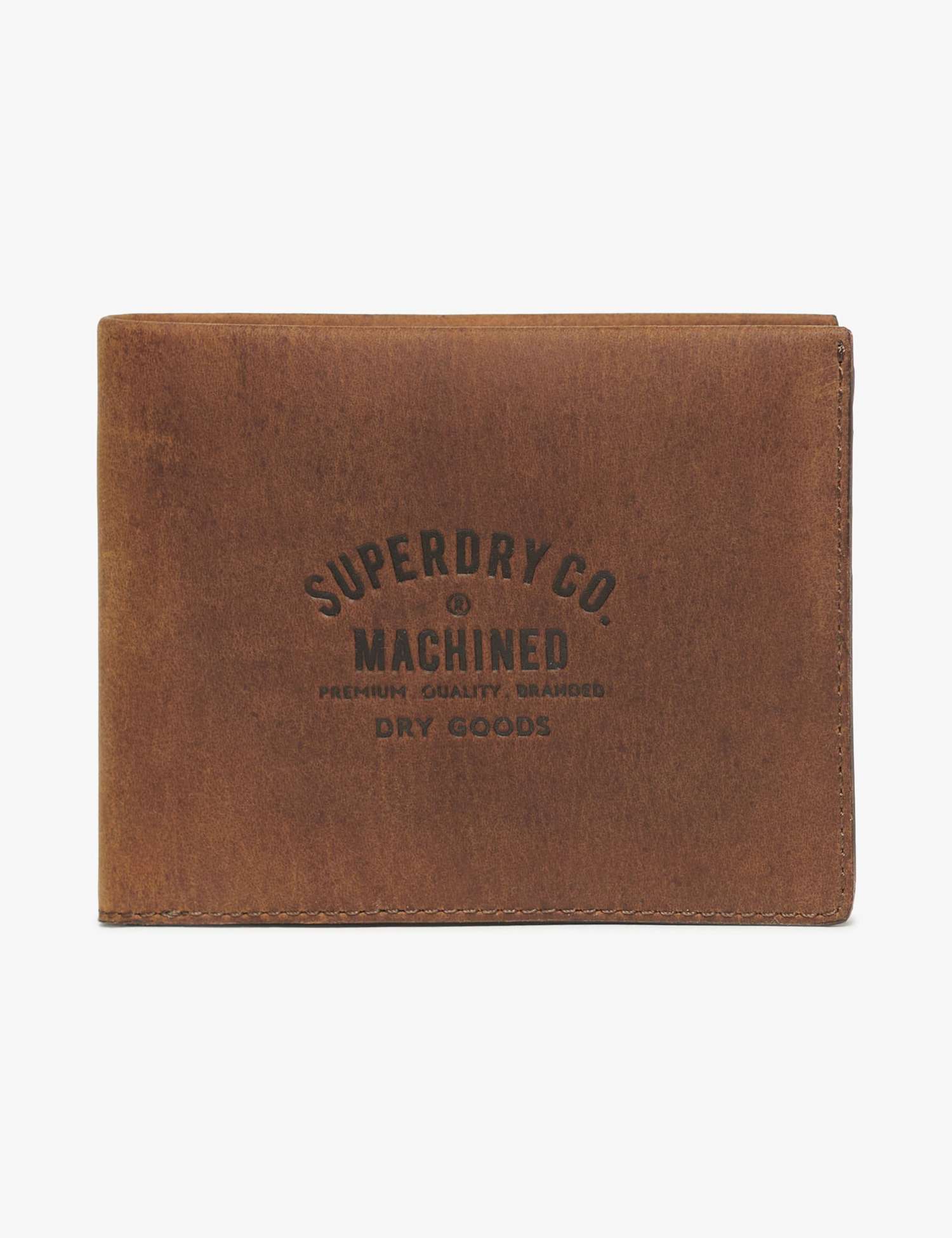 Superdry & Co Leather Bi-fold Wallet Brown
