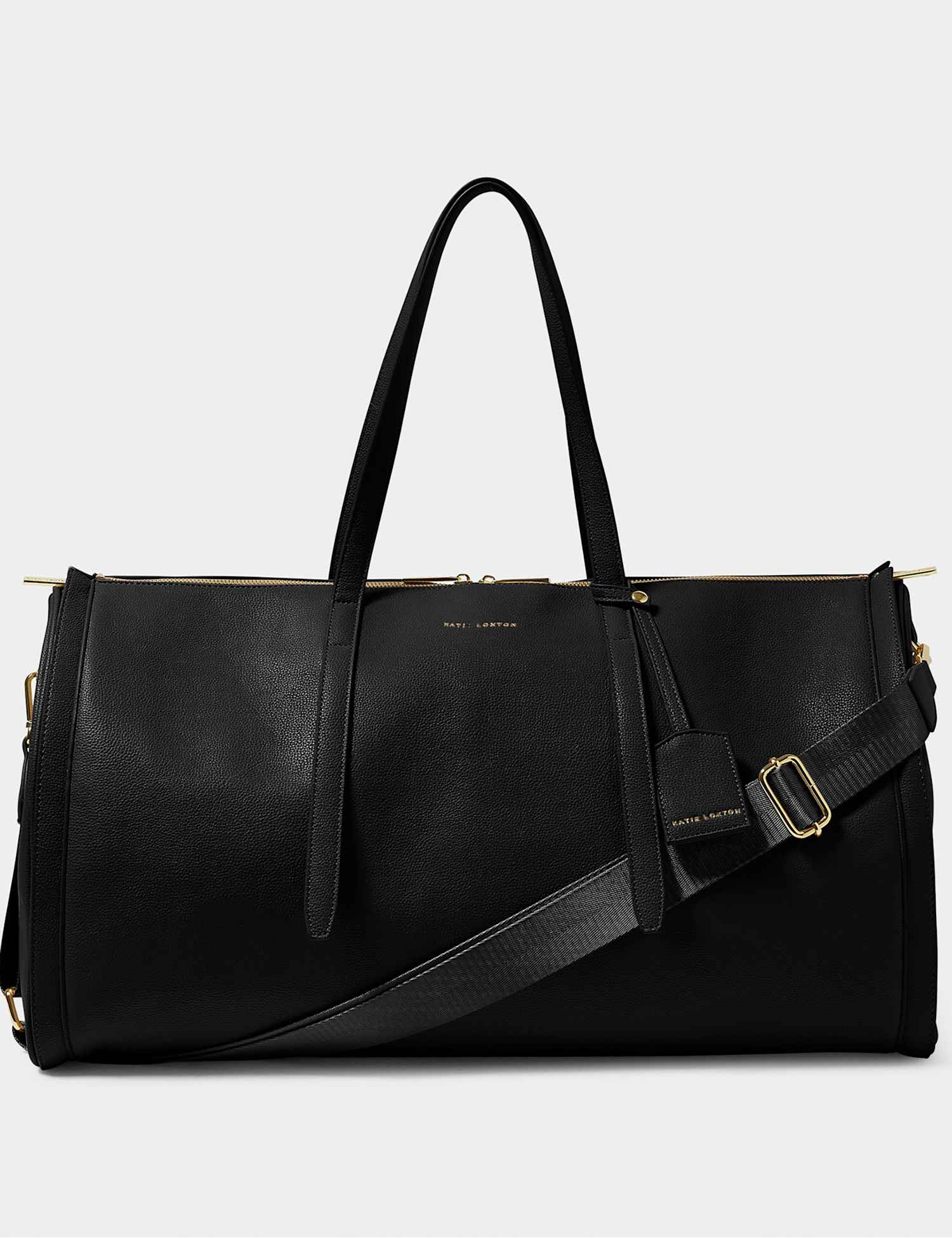 Katie Loxton Faux Leather Fold Out Garment Weekend Bag Black