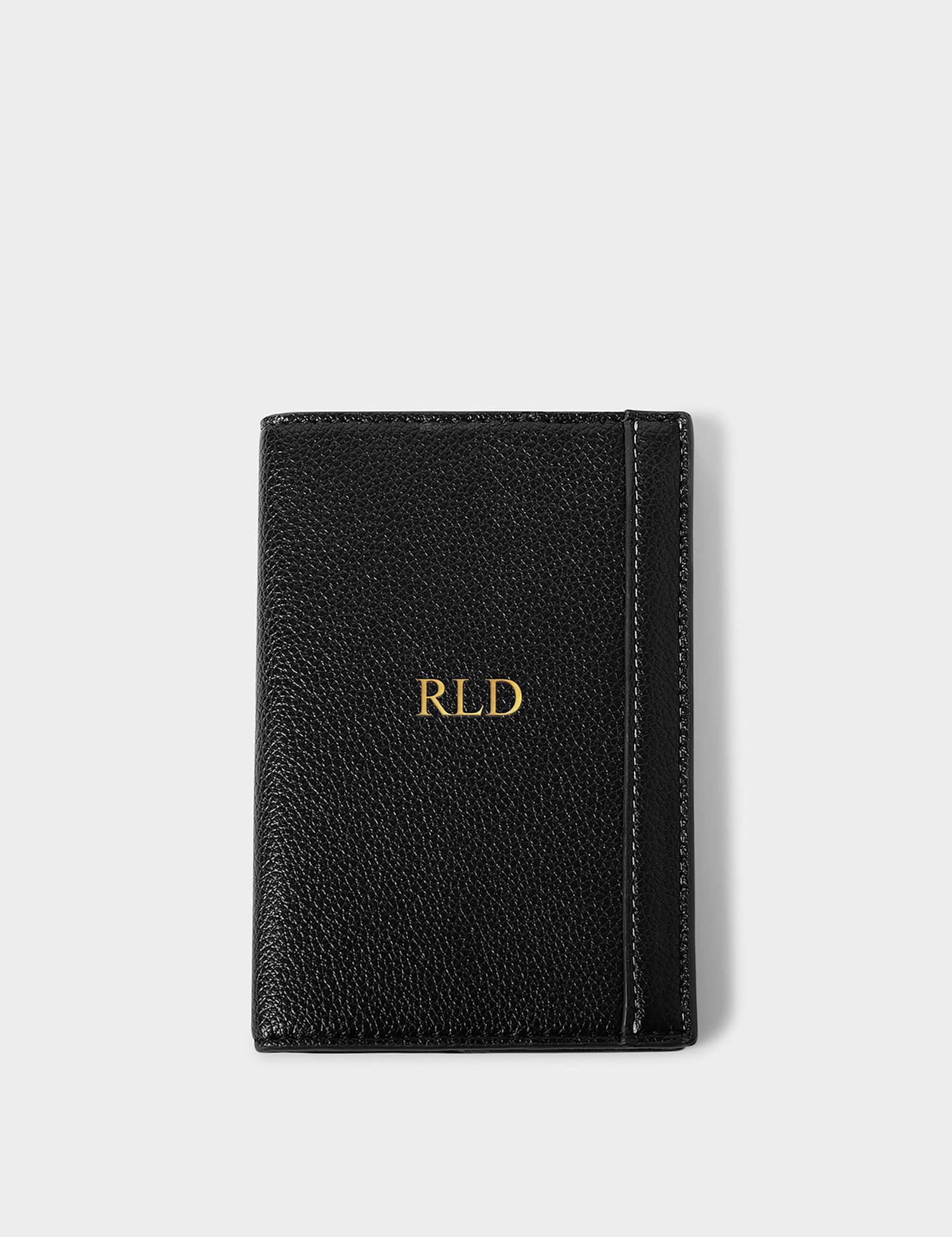 Katie Loxton Personalised Faux Leather Passport Holder Black