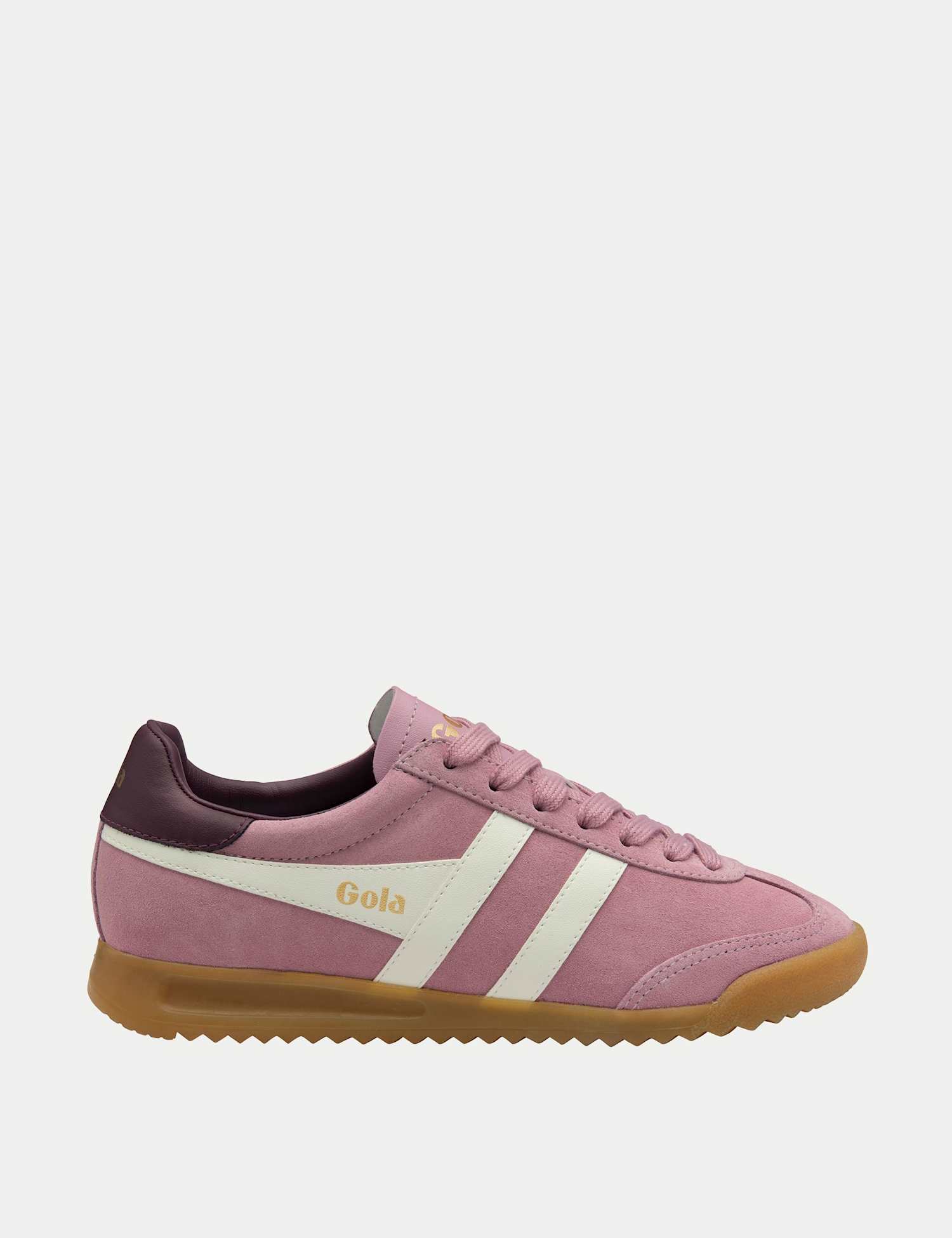 Gola Torpedo Suede Colour Block Trainers Pink Mix