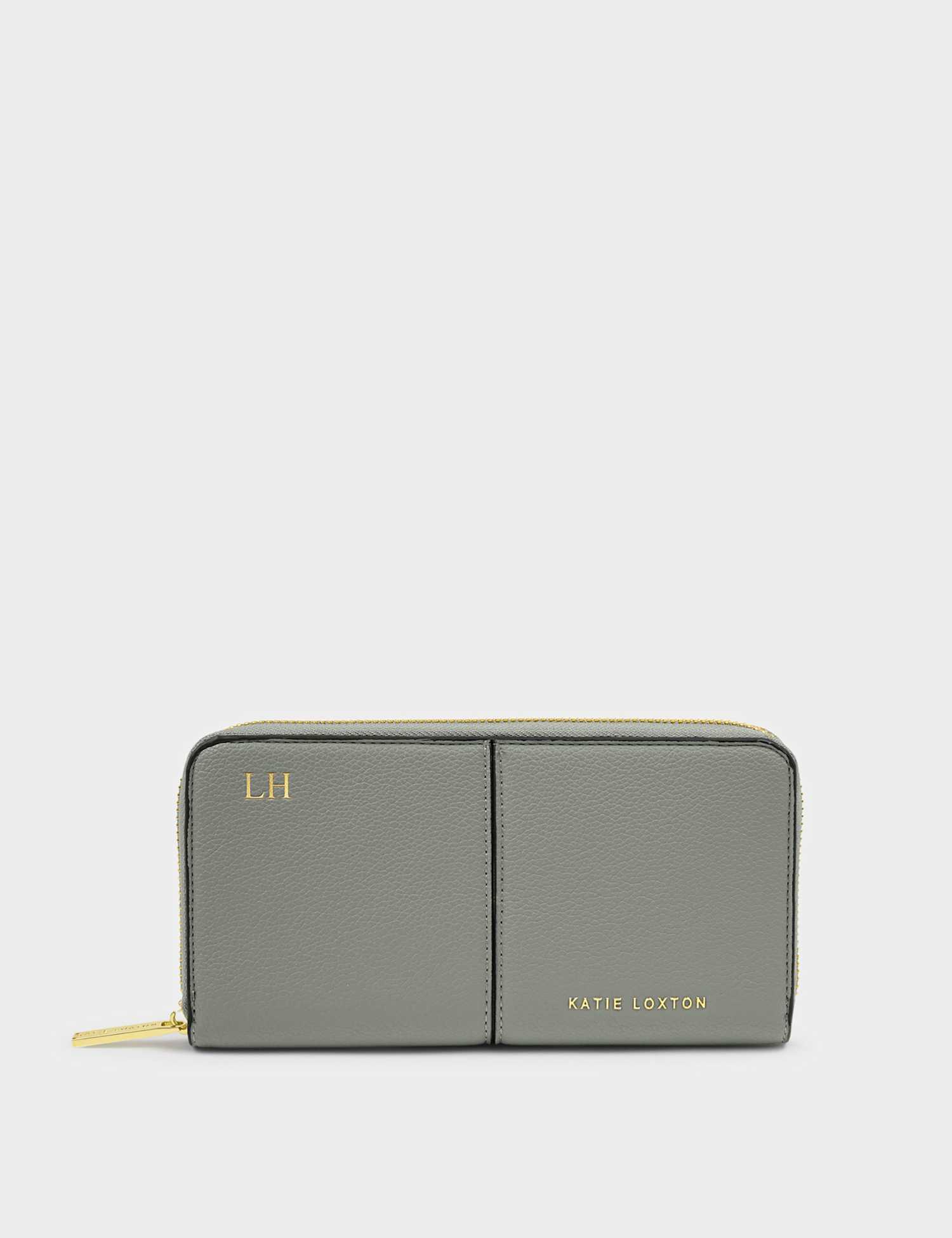 Katie Loxton Personalised Faux Leather Purse Green Mix
