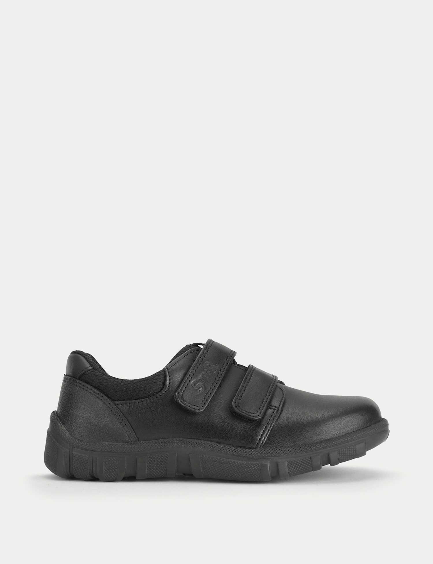 Start-Rite Kids' Leather Riptape School Shoes (9 Small - 3� Large) Black