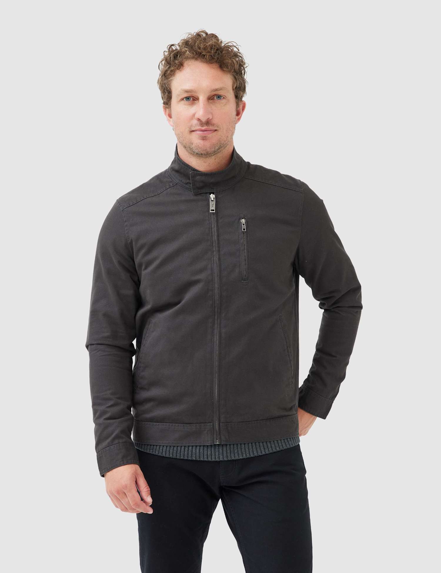 Rodd & Gunn Armitage Pure Cotton Harrington Jacket Black