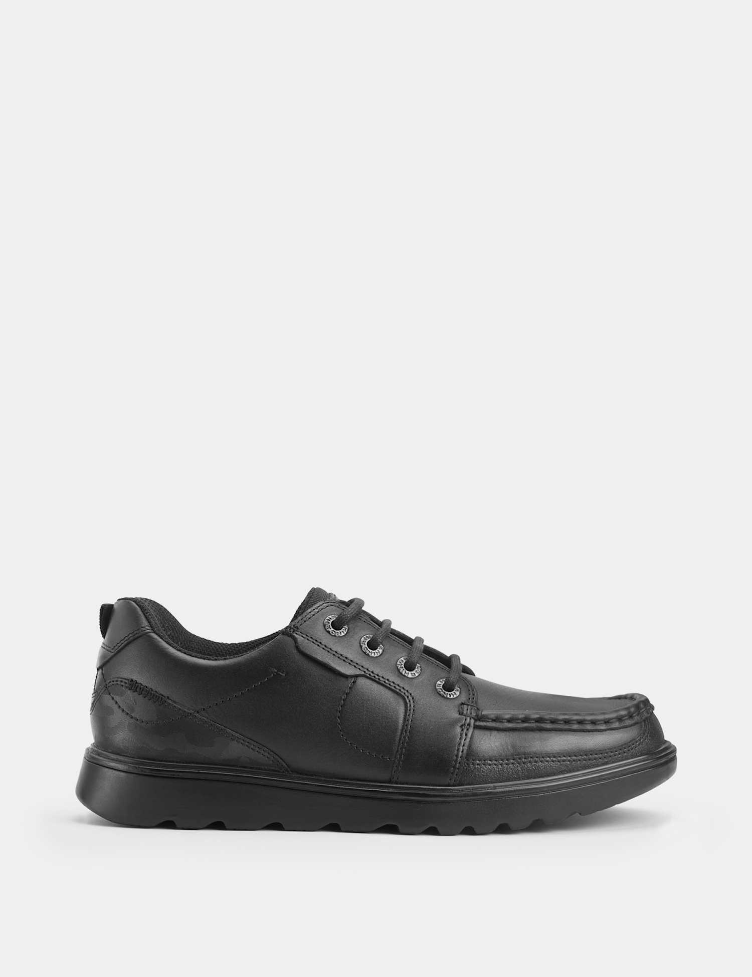 Start-Rite Kids' Leather Lace School Shoes (2 Large - 10 Large) Black