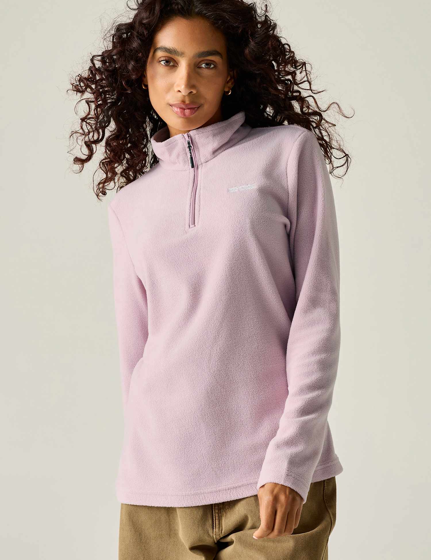 Regatta Sweethart Half Zip Fleece Jacket Light Purple