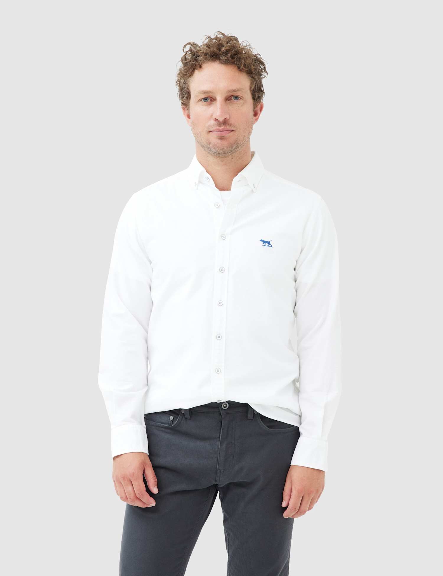 Rodd & Gunn Gunn Slim Fit Pure Cotton Oxford Shirt White