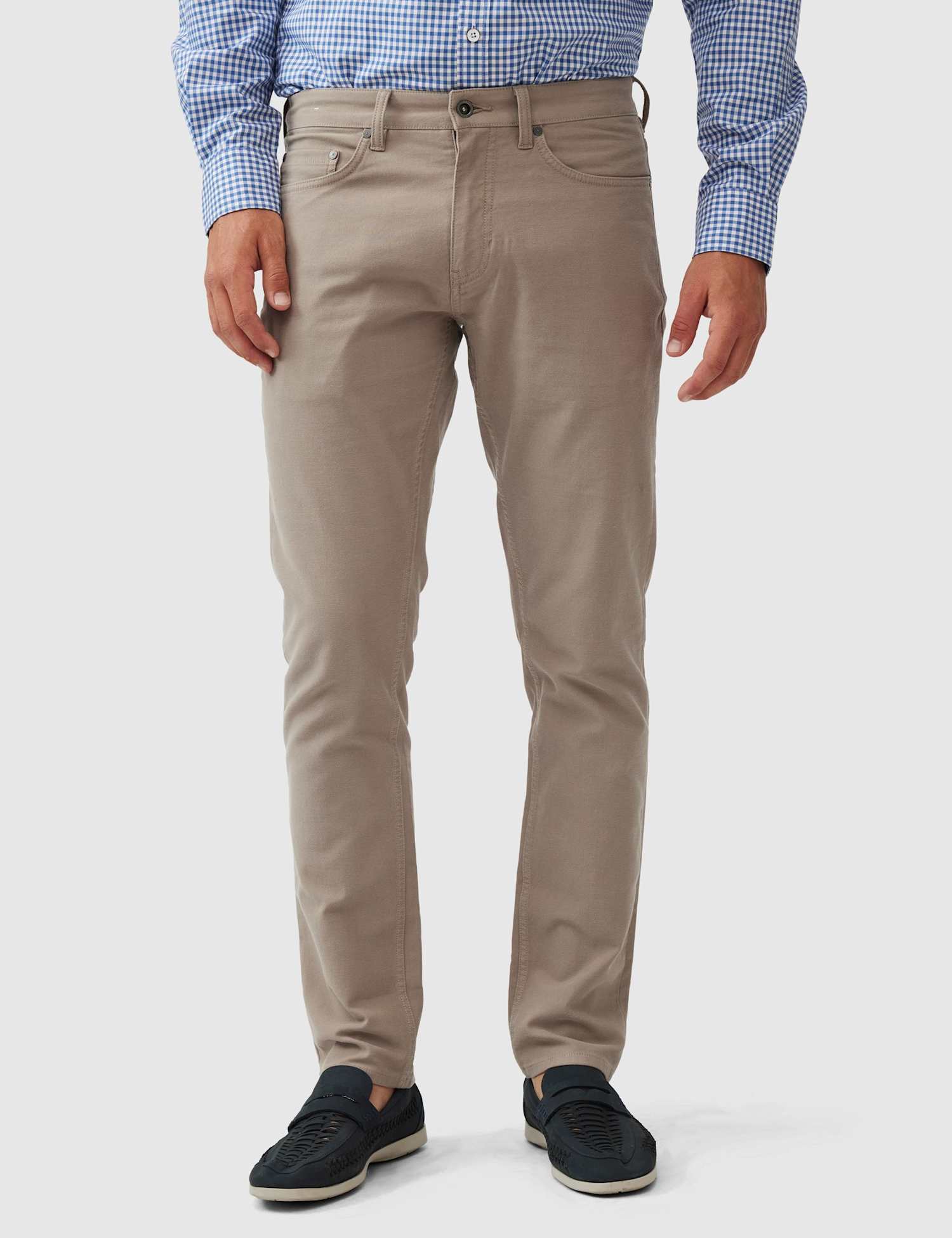 Rodd & Gunn Motion 2 Regular Fit 5 Pocket Jeans Stone