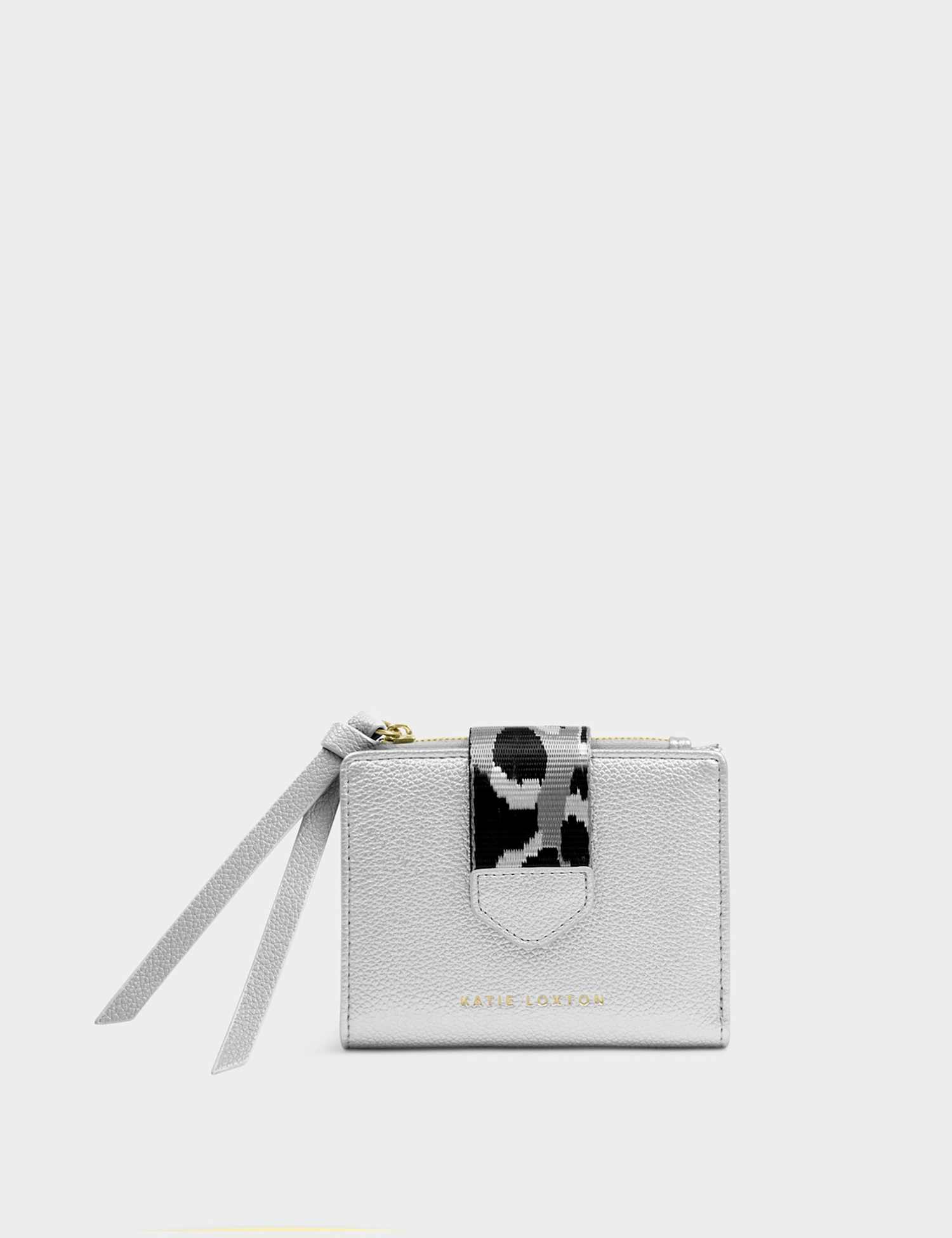 Katie Loxton Faux Leather Purse Silver
