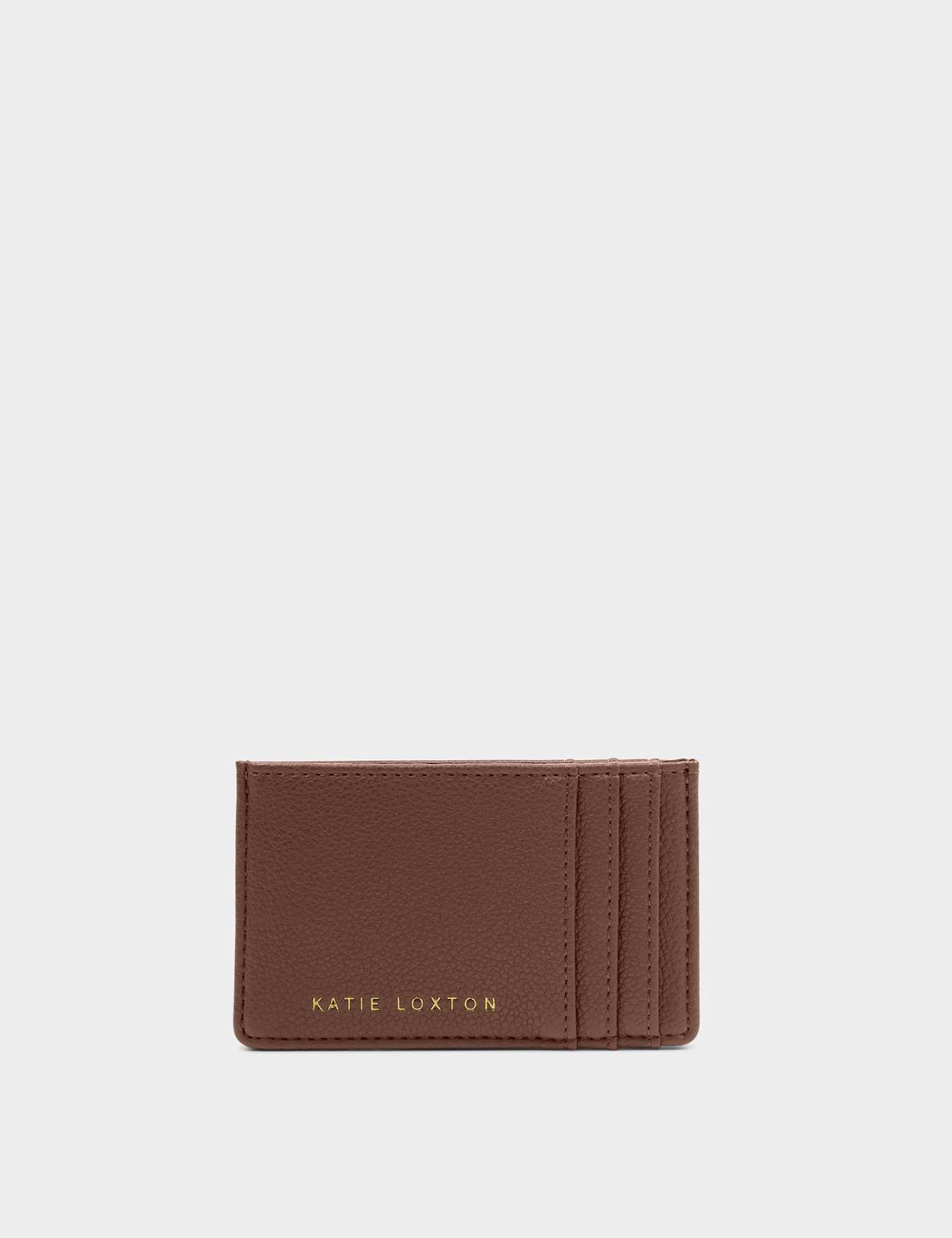 Katie Loxton Faux Leather Cardholder Chocolate