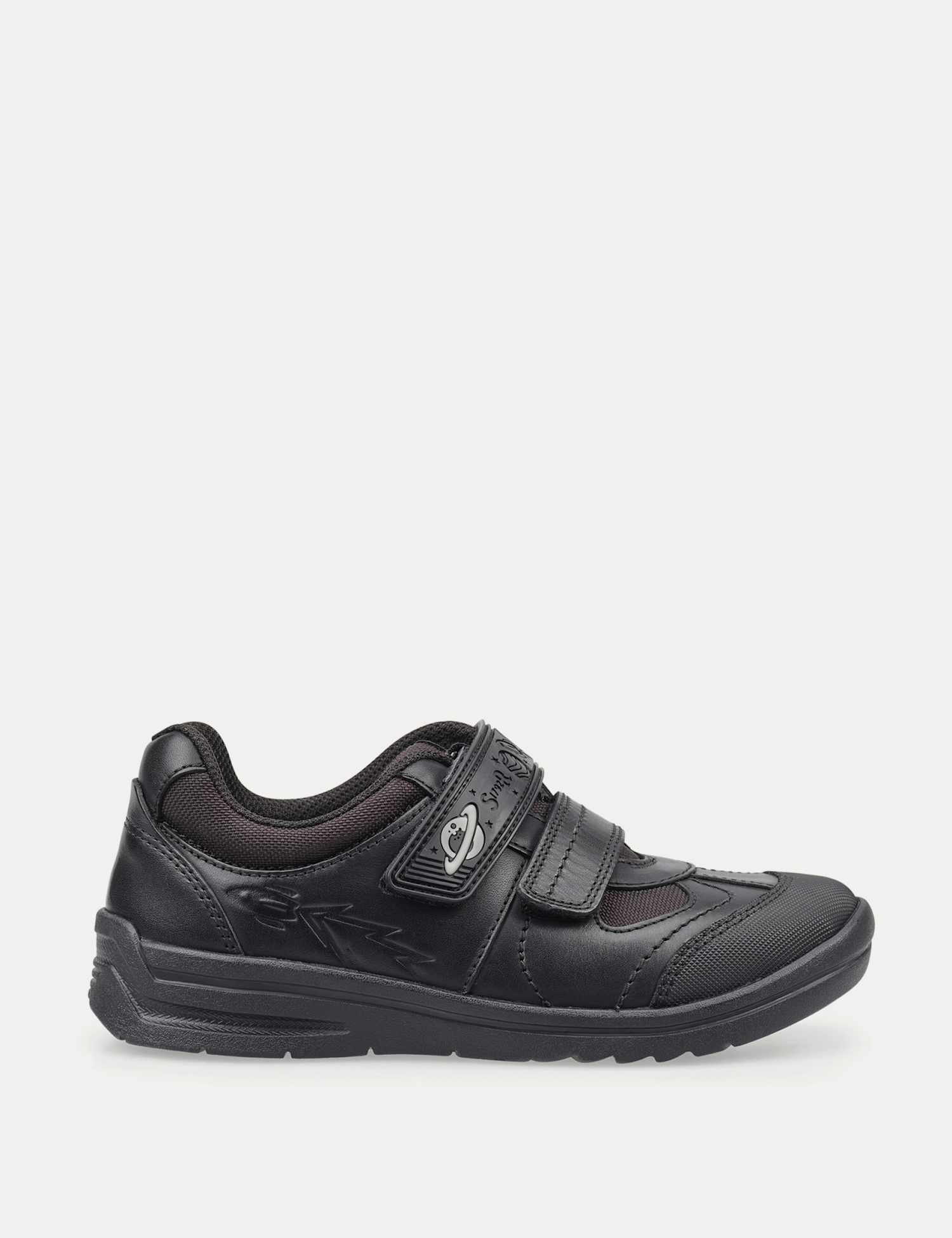 Start-Rite Kids' Leather Riptape Schoolwear Shoes (10 Small - 4 Large) Black