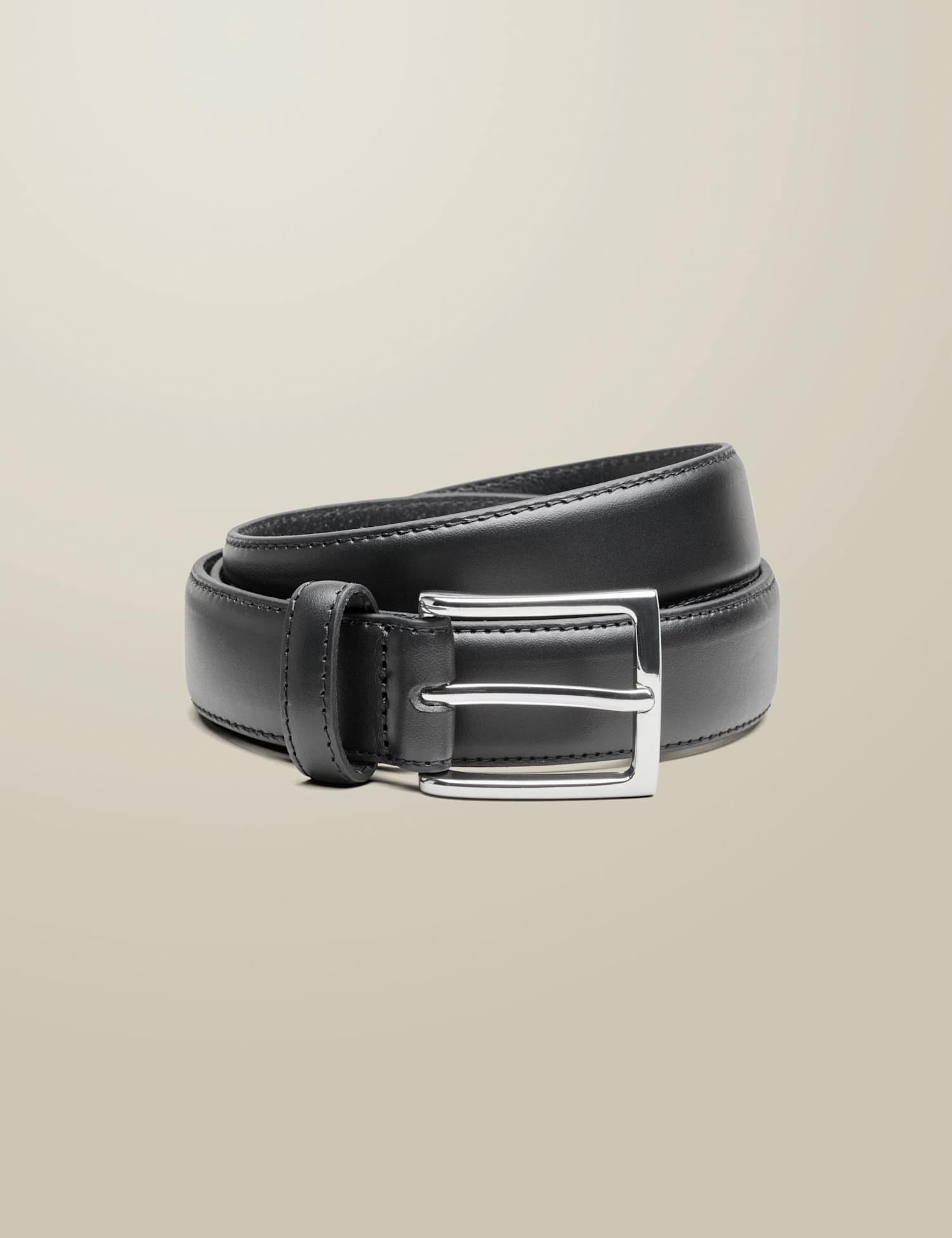 Charles Tyrwhitt Leather Smart Belt Black