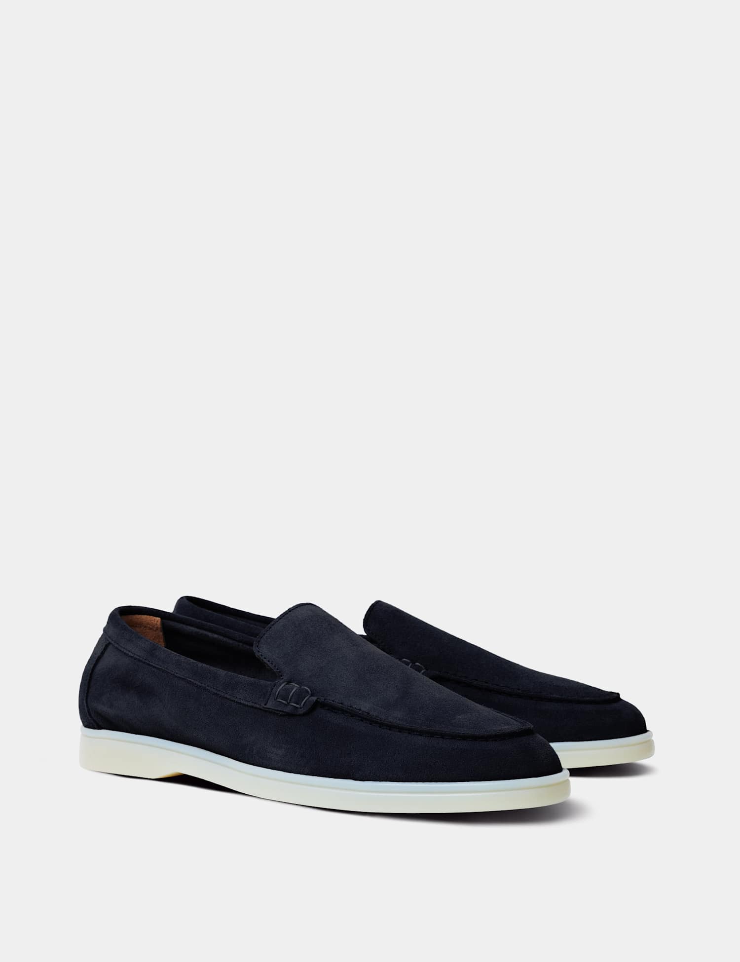 Hawes & Curtis Suede Loafers Navy