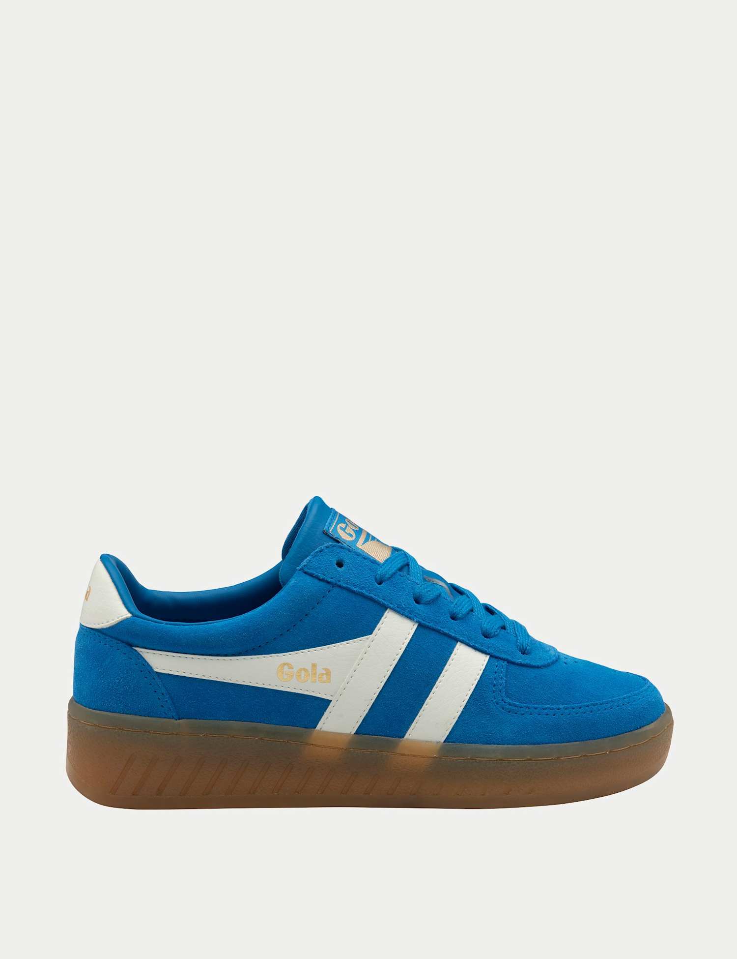 Gola Grandslam Suede Trainers Blue Mix