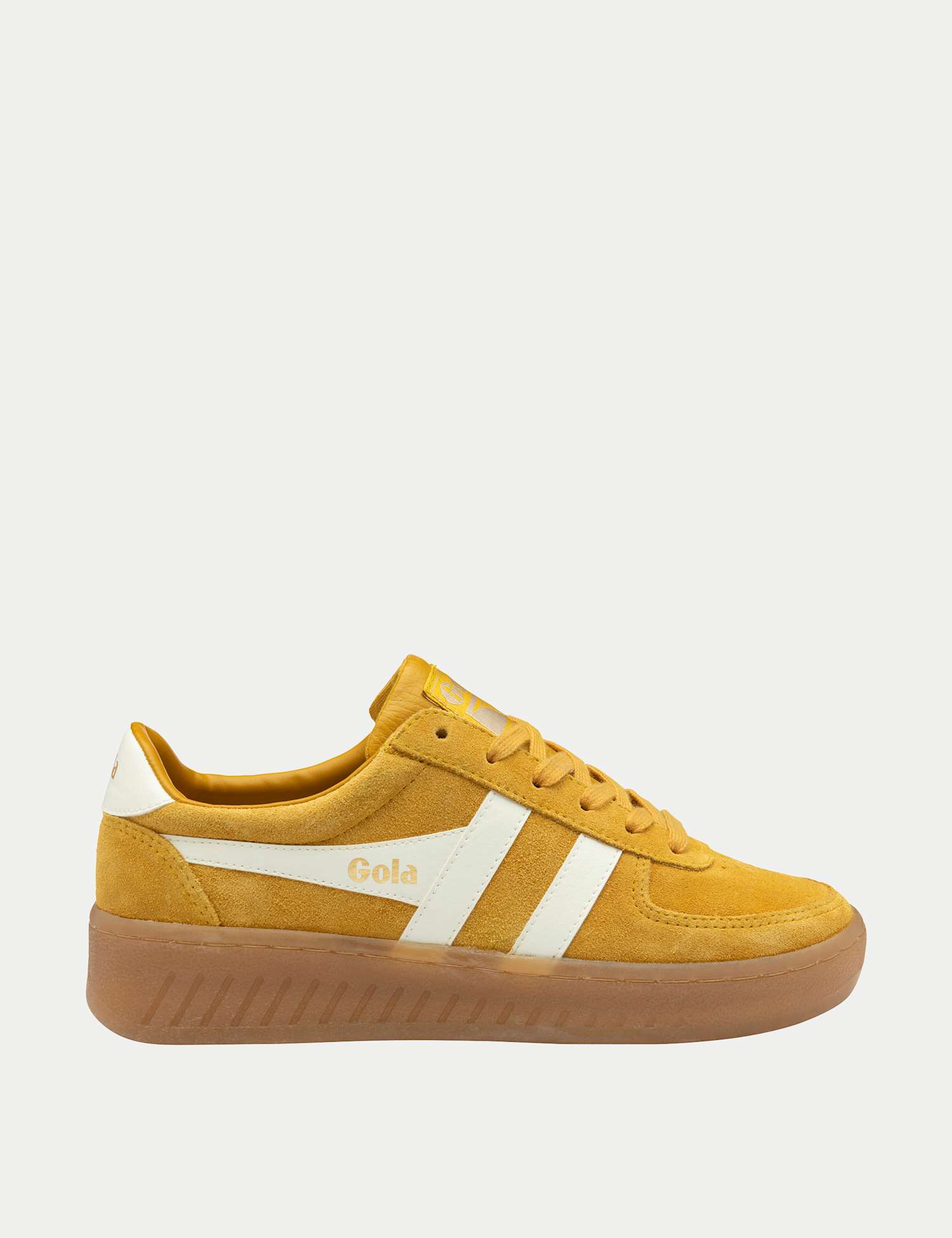 Gola Grandslam Suede Trainers Yellow