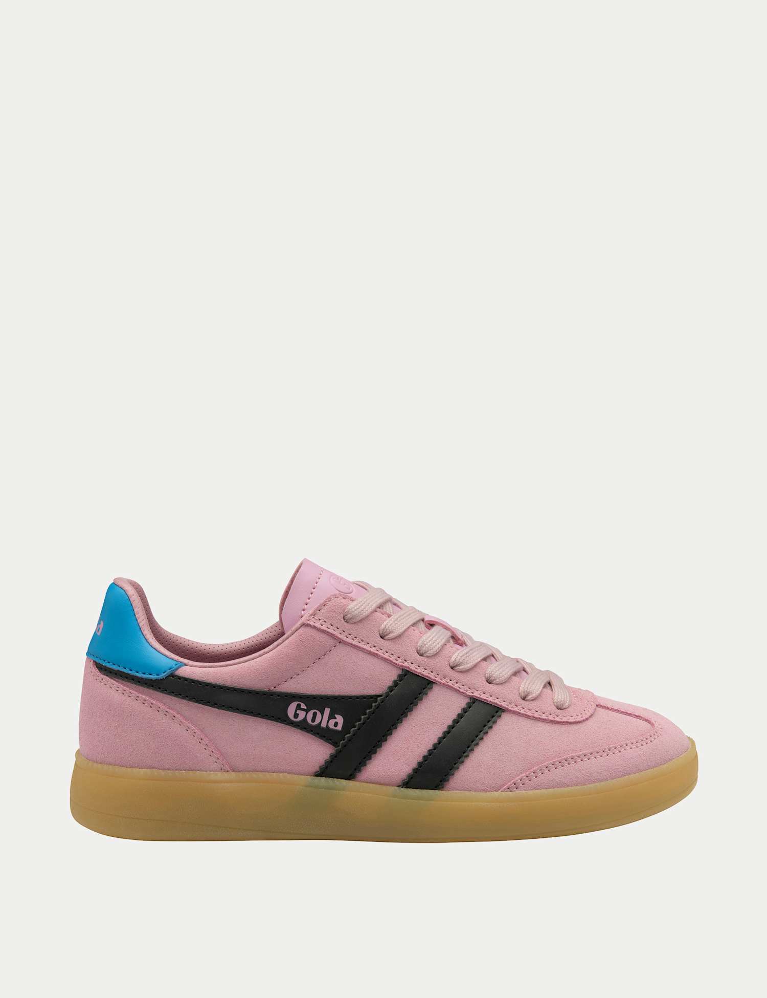 Gola Viper Suede Colour Block Trainers Pink Mix