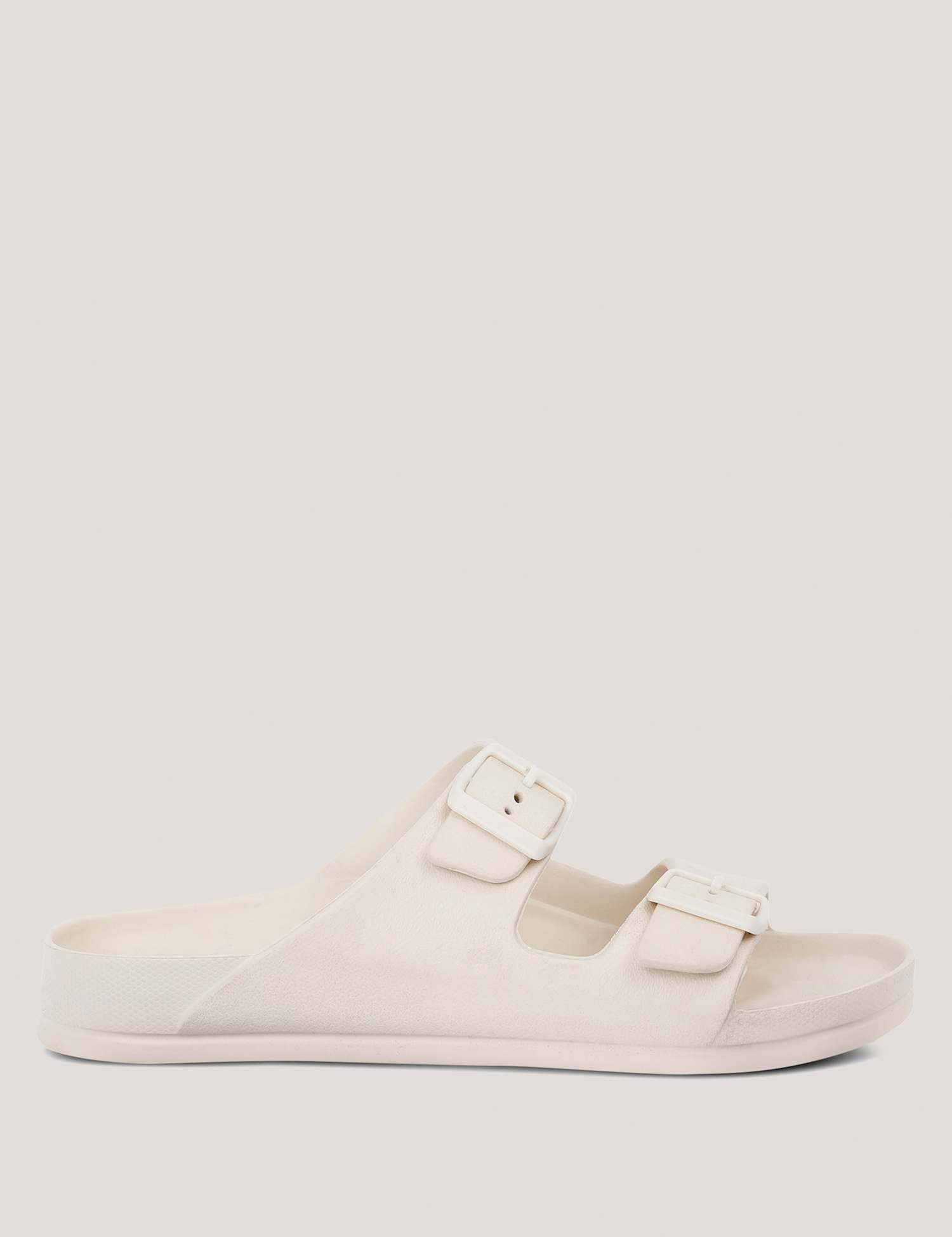 Regatta Lady Brooklyn Buckle Flat Sliders Cream