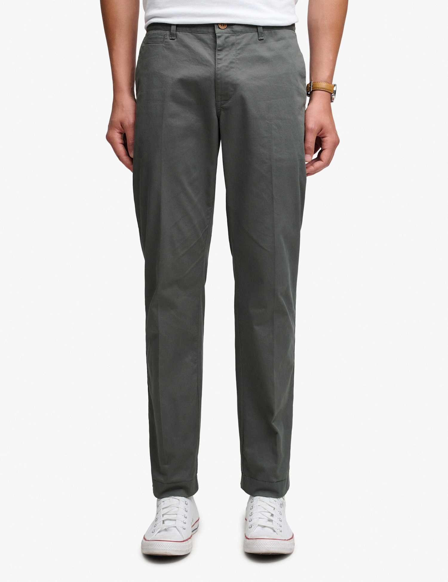 Superdry & Co Regular Fit 5 Pocket Chinos Green