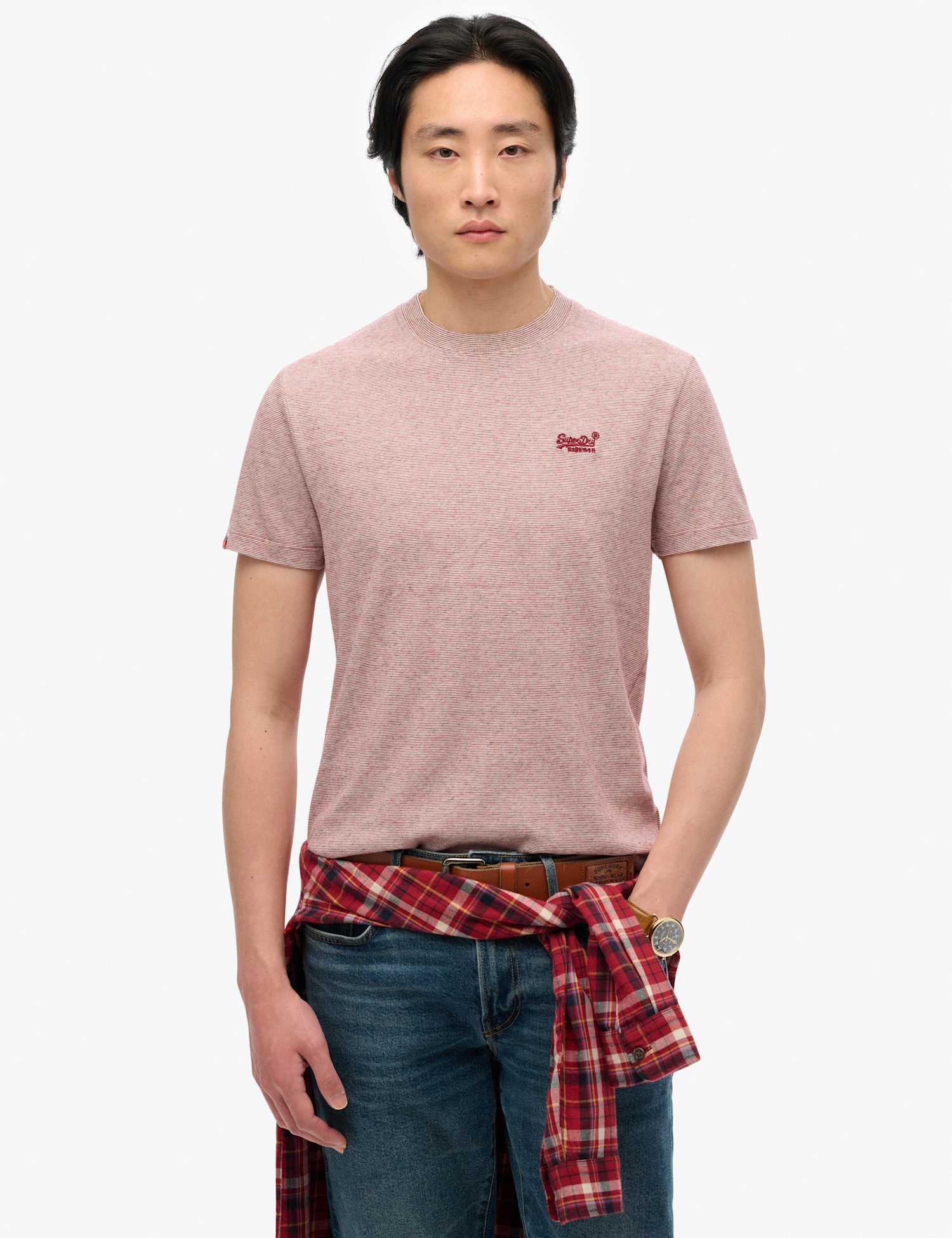 Superdry & Co Slim Fit Pure Cotton Crew Neck T-Shirt Red
