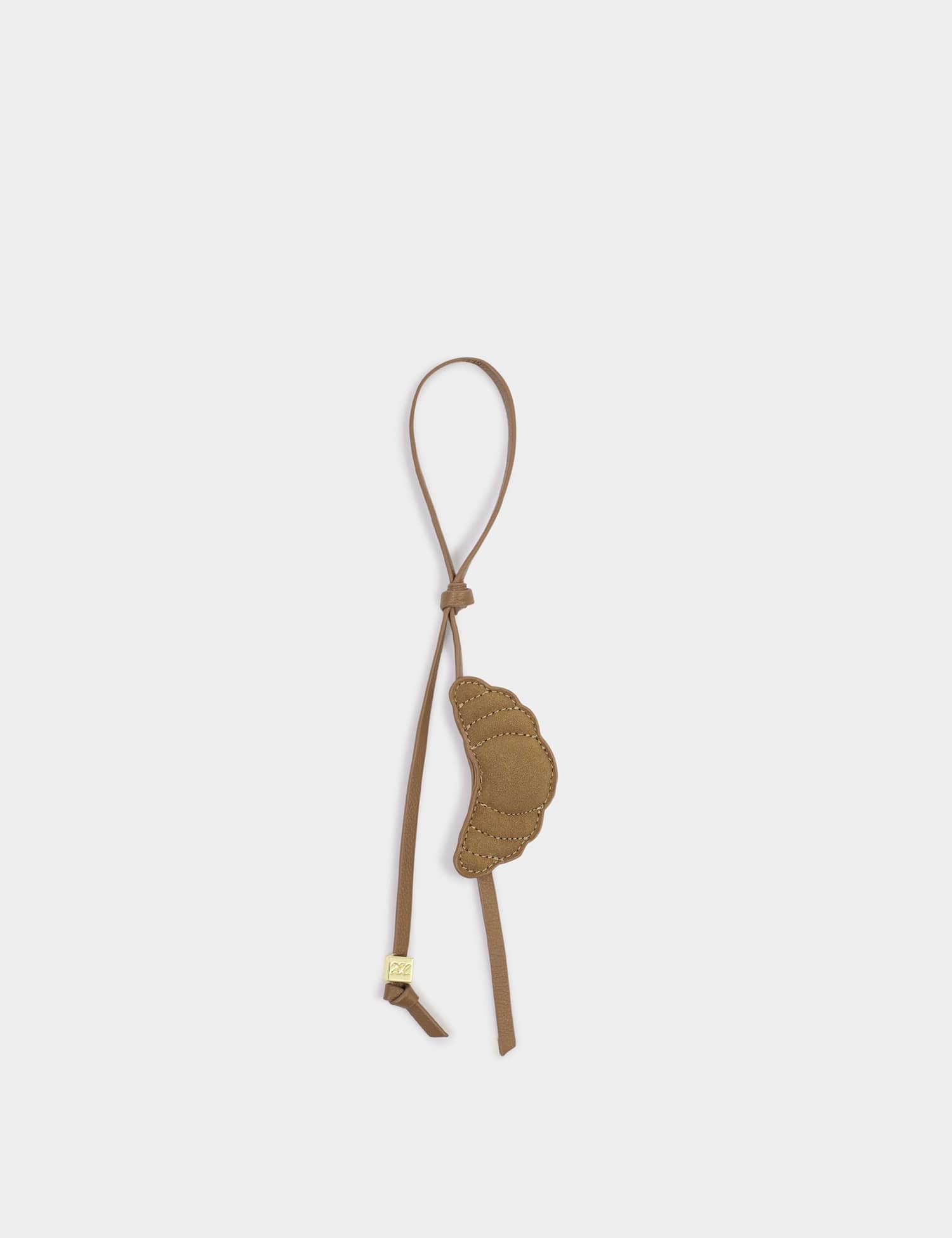 Katie Loxton Croissant Bag Charm Camel