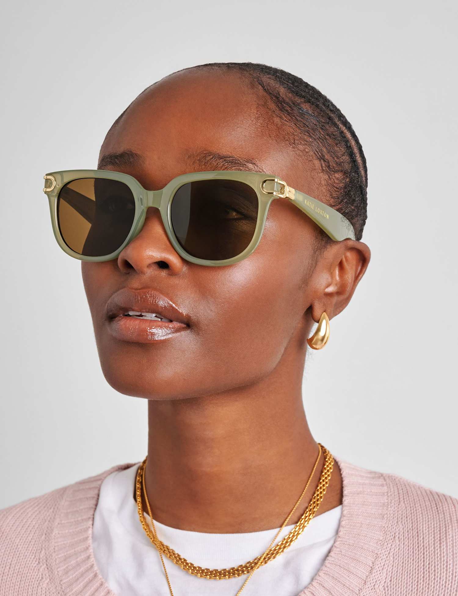 Katie Loxton Square Sunglasses Green