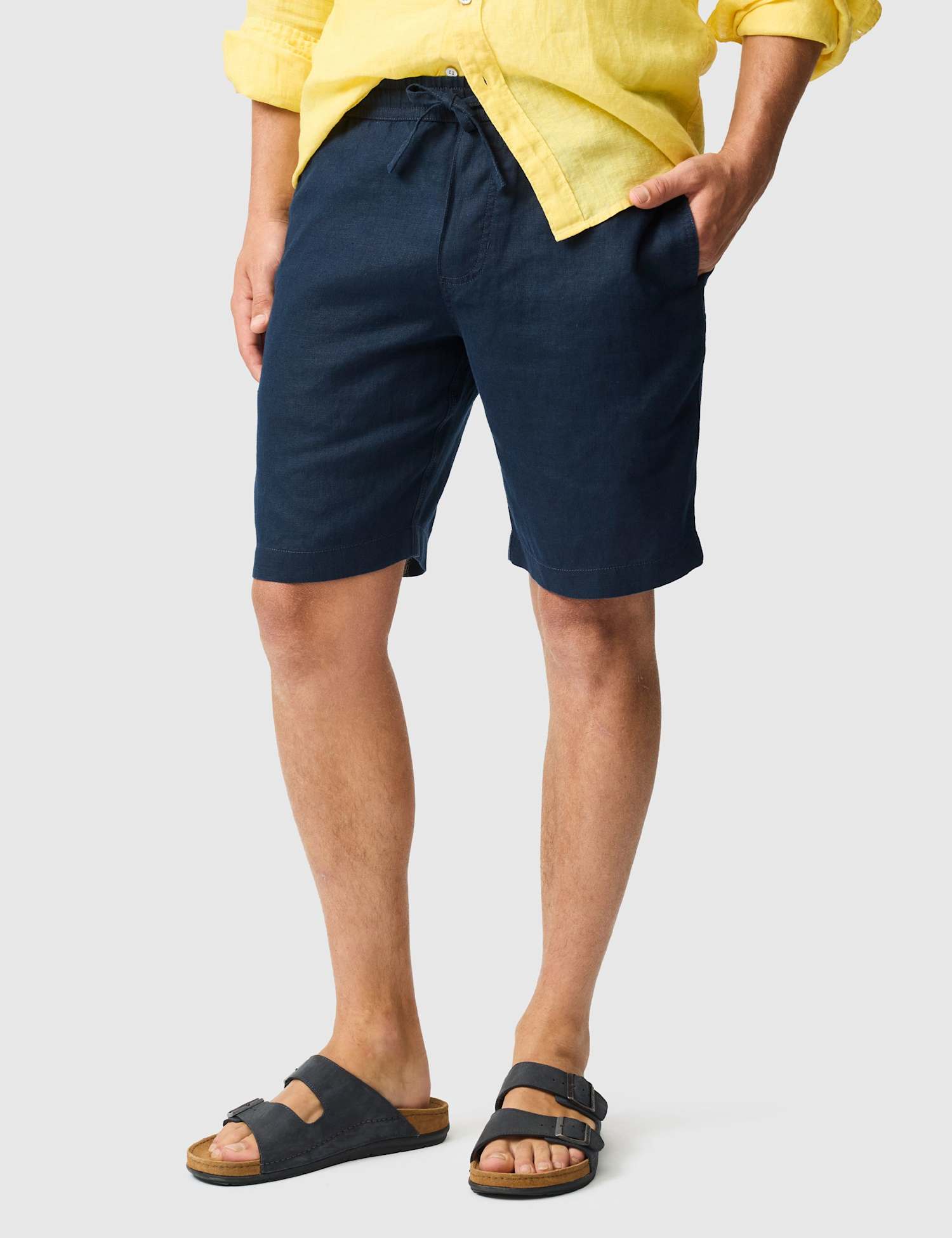 Rodd & Gunn Pure Linen Lightweight Shorts Navy
