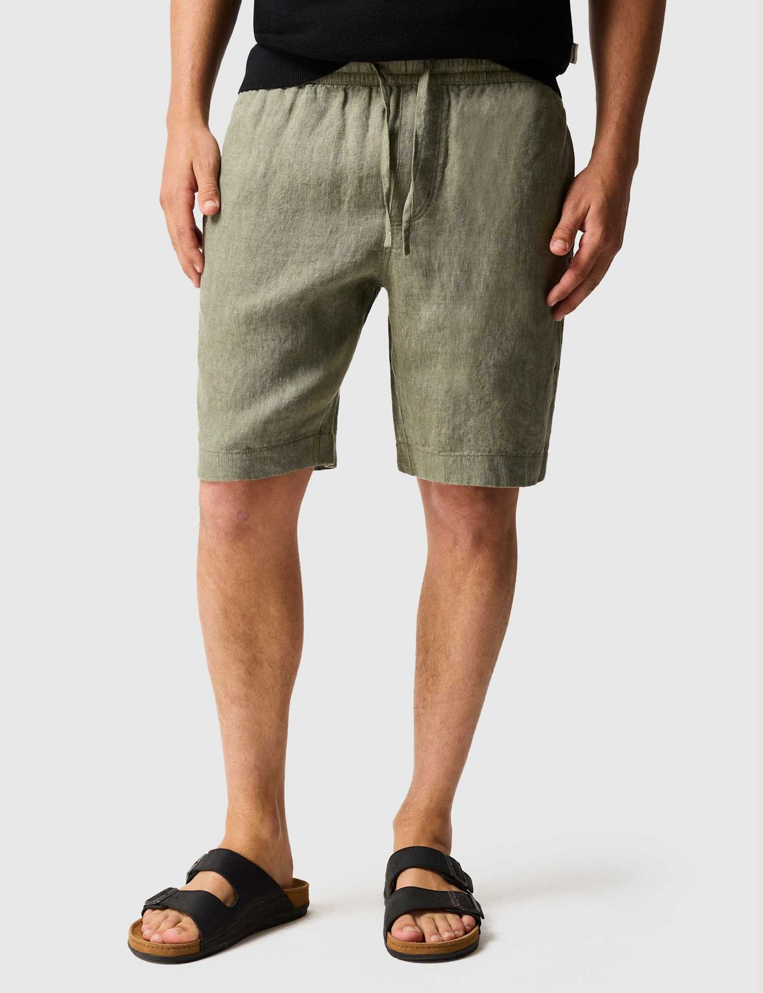 Rodd & Gunn Pure Linen Lightweight Shorts Khaki