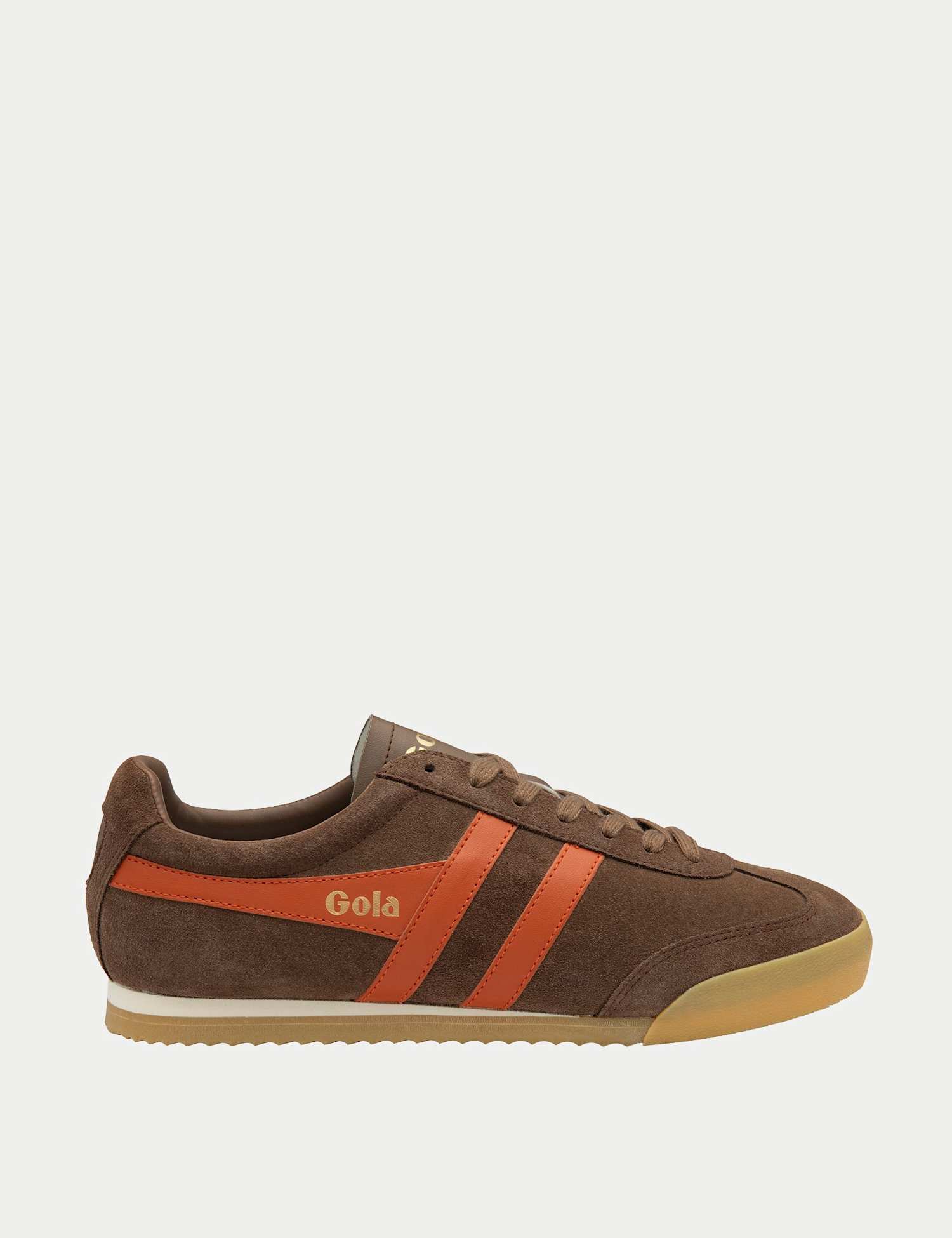 Gola Men's Apollo Suede Stripe Trainers Brown Mix