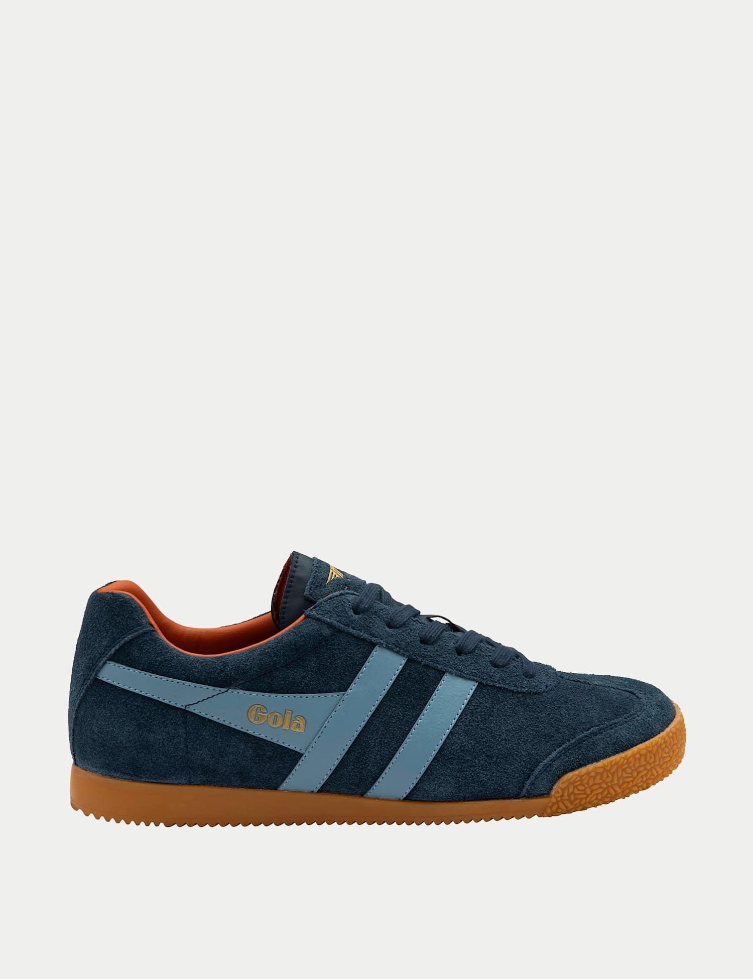 Gola Men's Harrier Suede Stripe Trainers Navy Mix