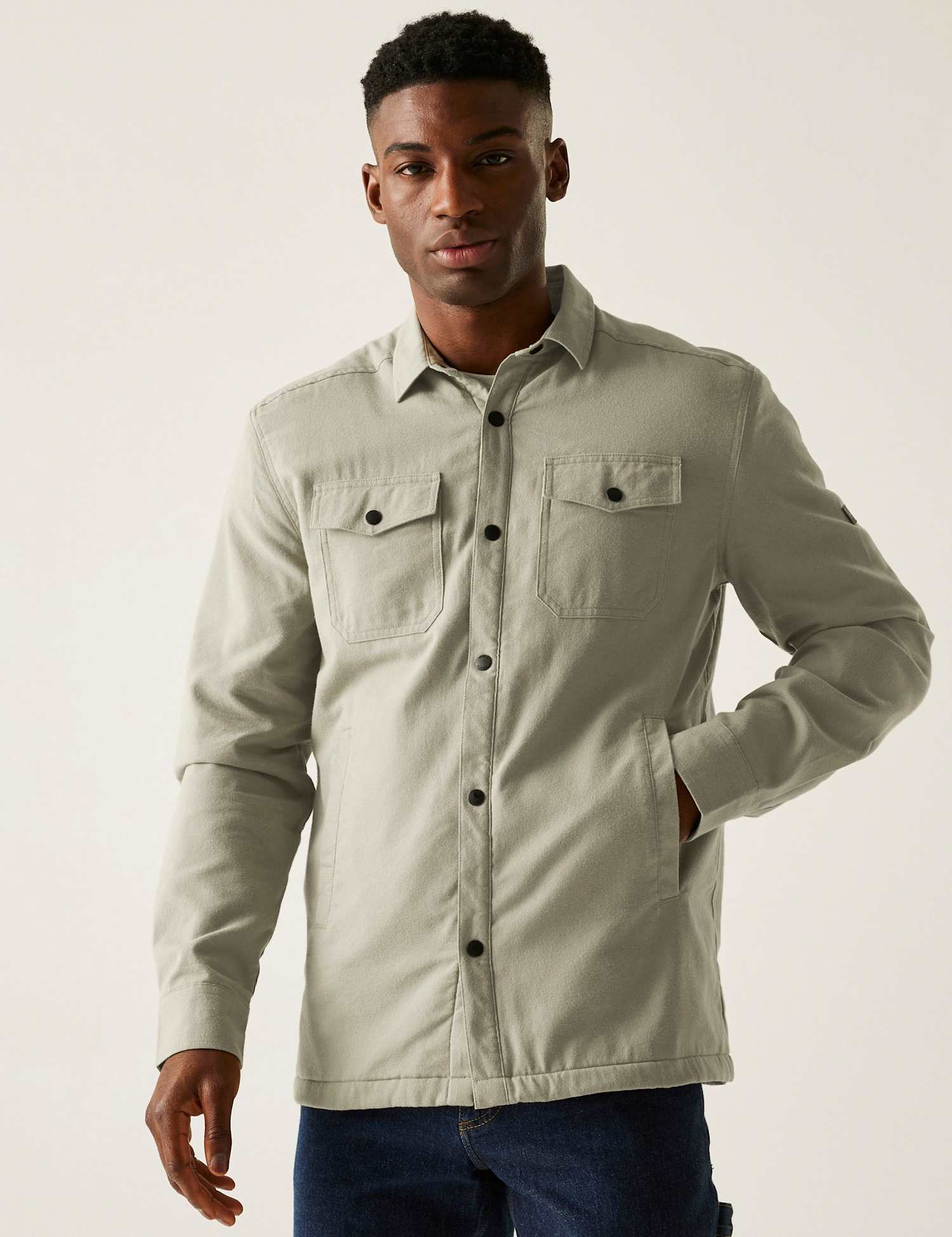 Regatta Spennith Pure Cotton Shacket Beige