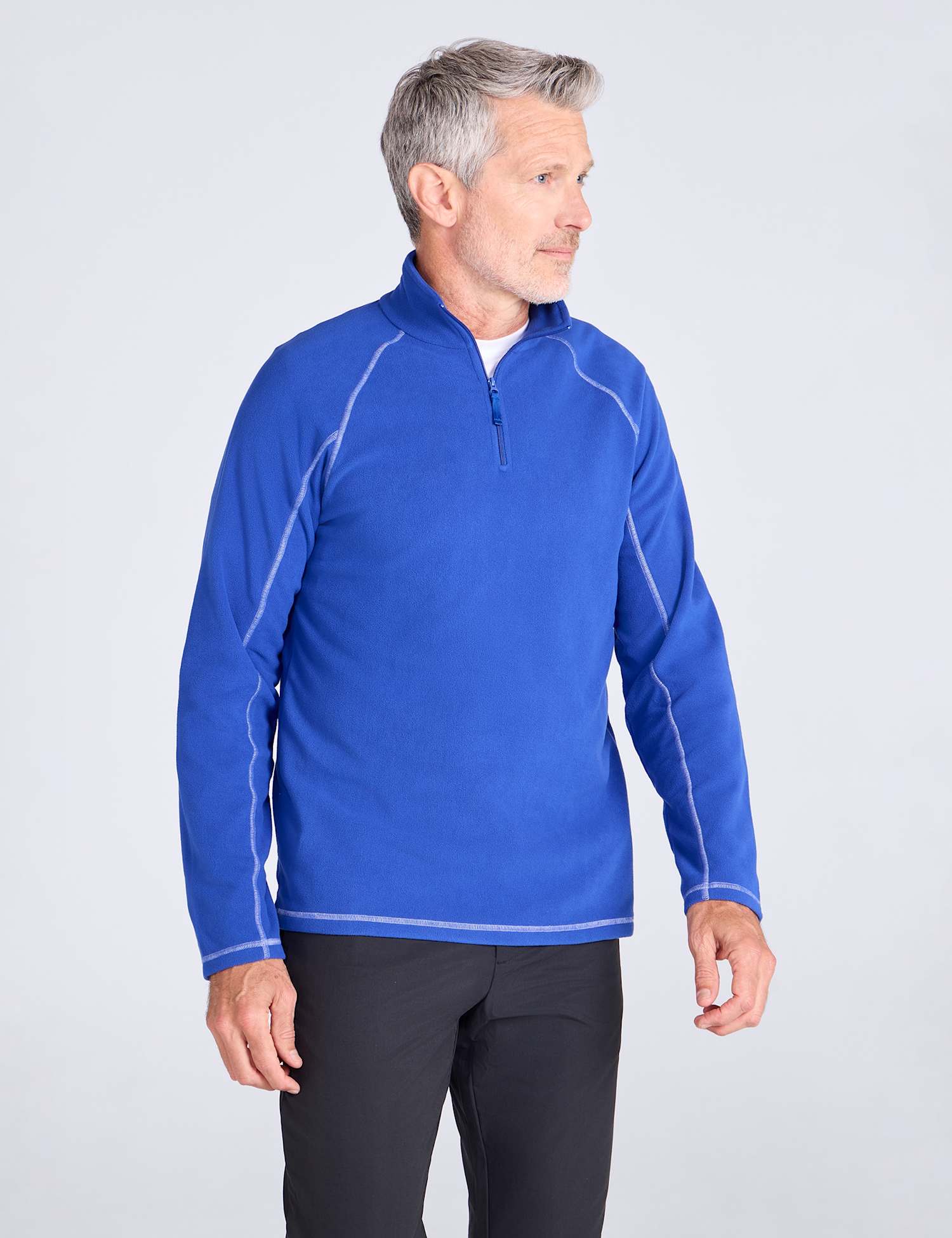 Mountain Warehouse Ashbourne II Funnel Neck Half Zip Fleece Cornflower