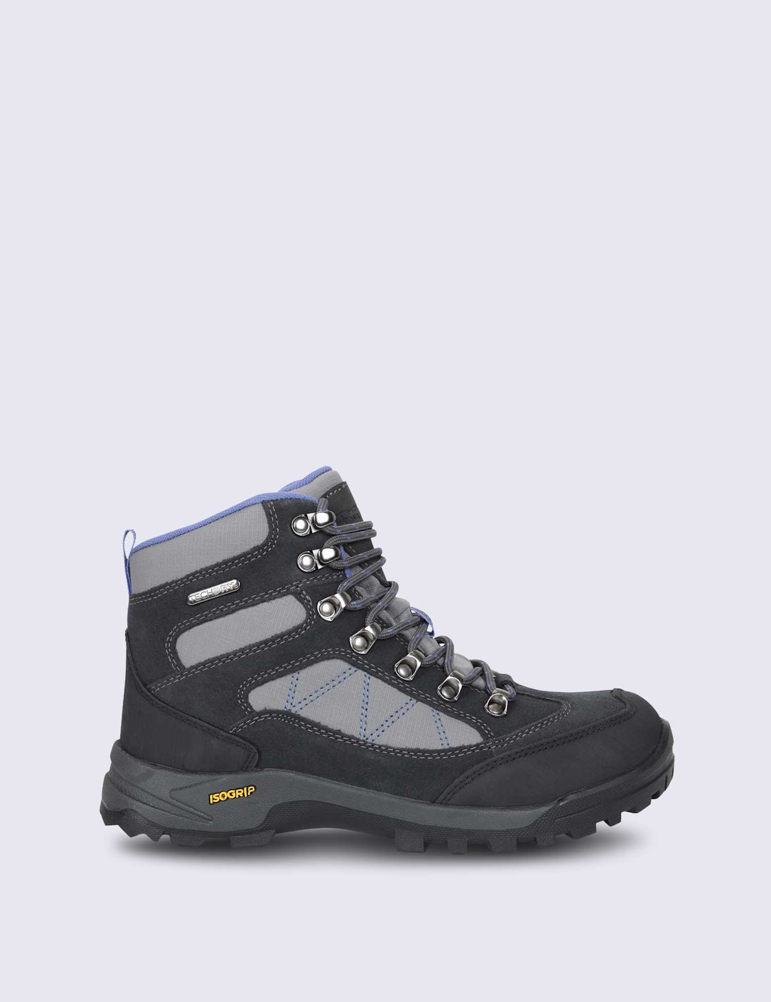 Mountain Warehouse Storm IsoGrip Suede Waterproof Hiking Boots Grey