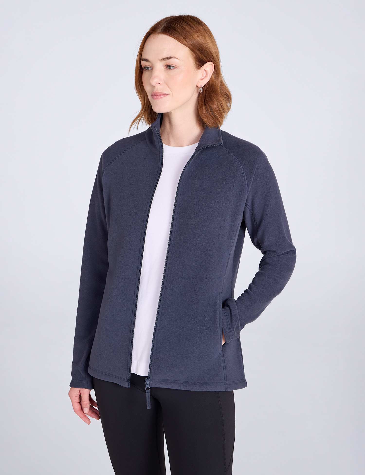 Mountain Warehouse Raso Fleece Zip Up Jacket Navy