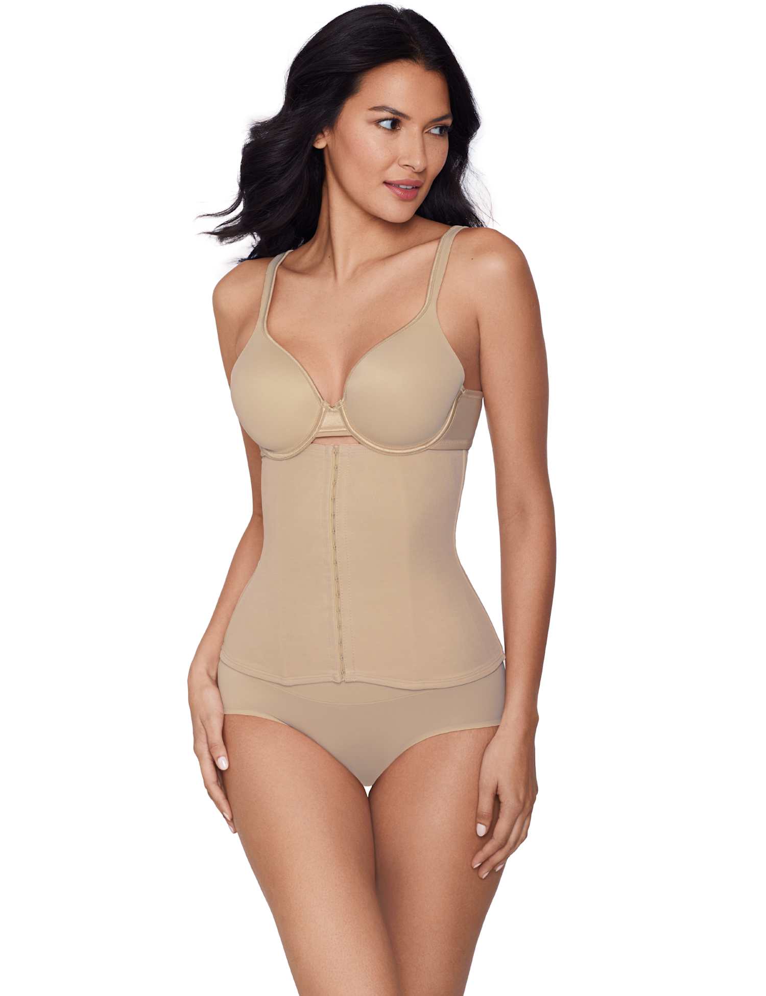 Miraclesuit Inches Off Firm Control Shaping Waist Cincher Beige