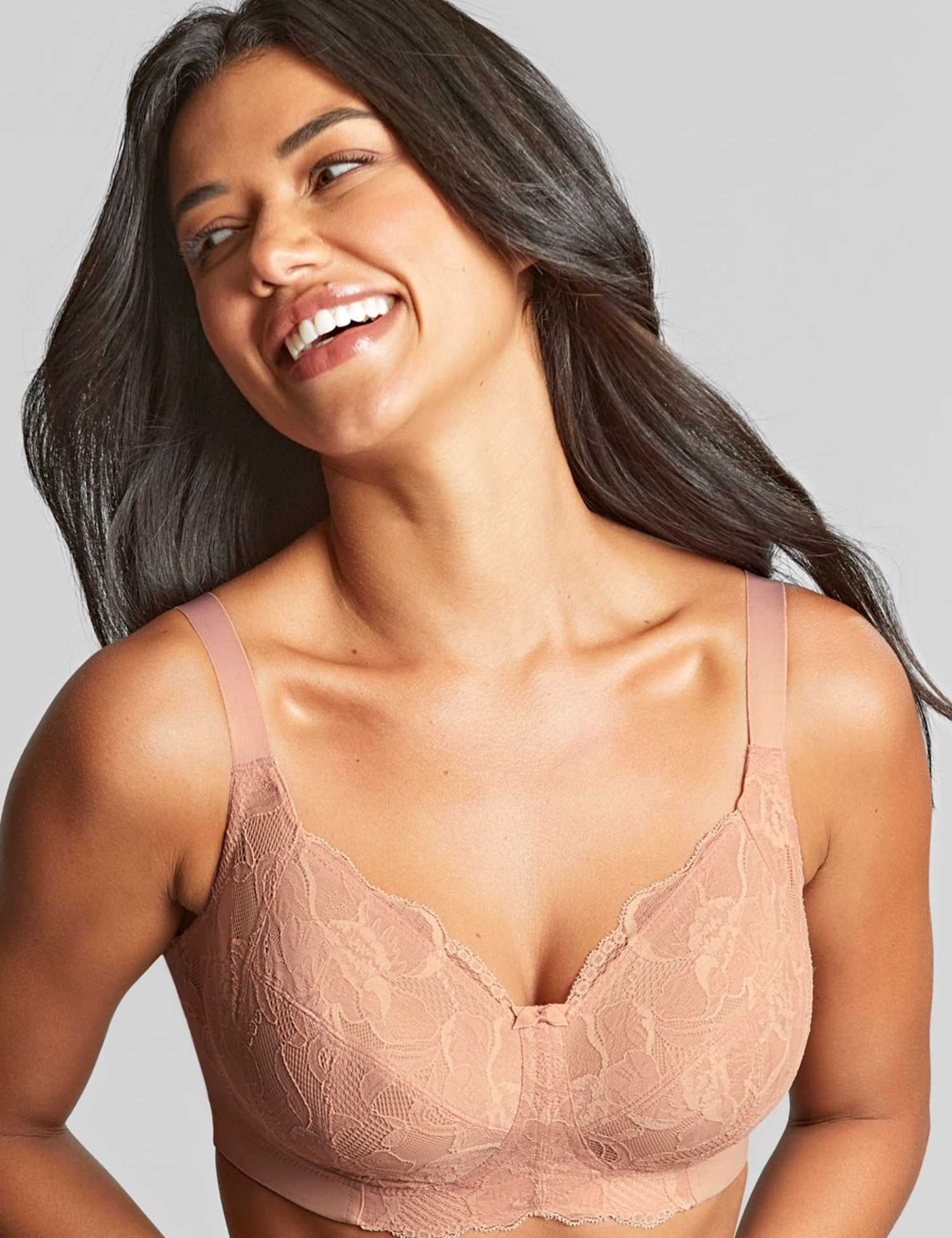 Panache Rocha Lace Non Wired Full Cup Bra (D-J) Medium Pink