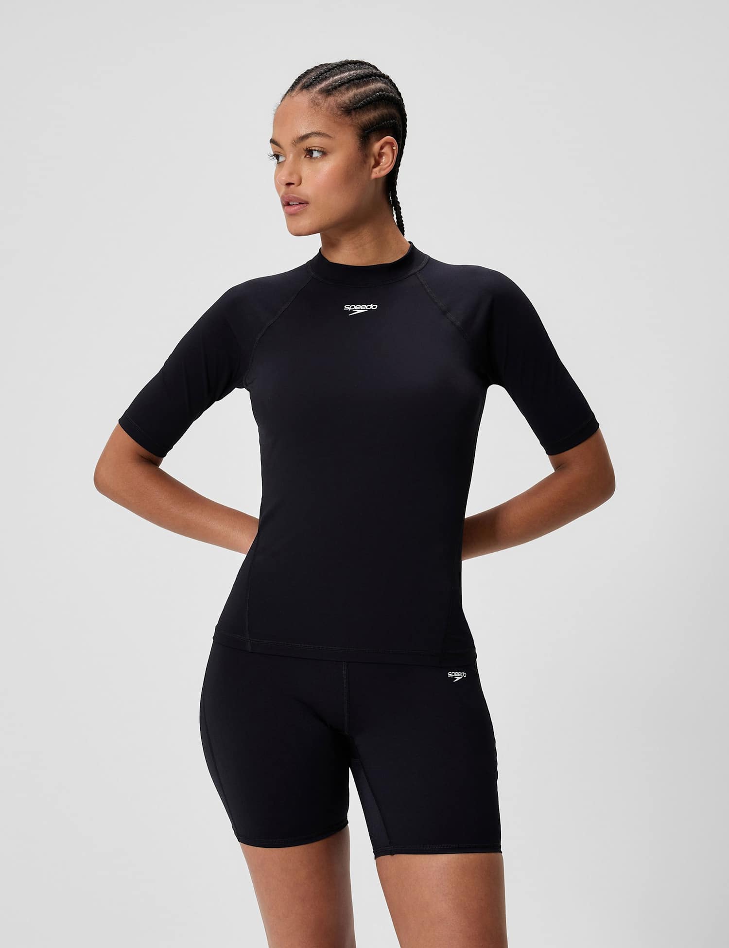 Speedo Speedo Endurance+ Short Sleeve Rash Guard Black