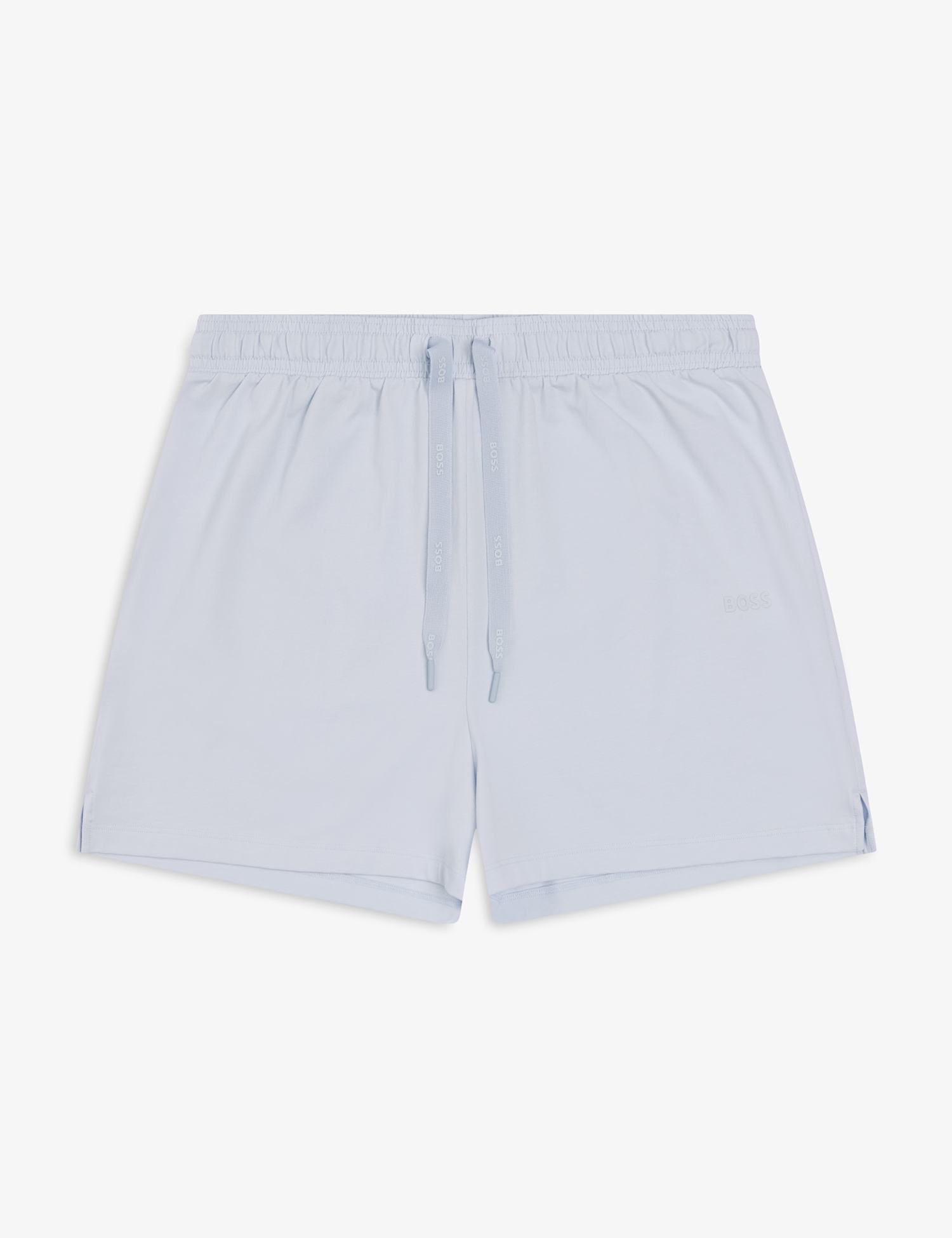 Hugo Cotton Rich Pyjama Shorts Light Blue