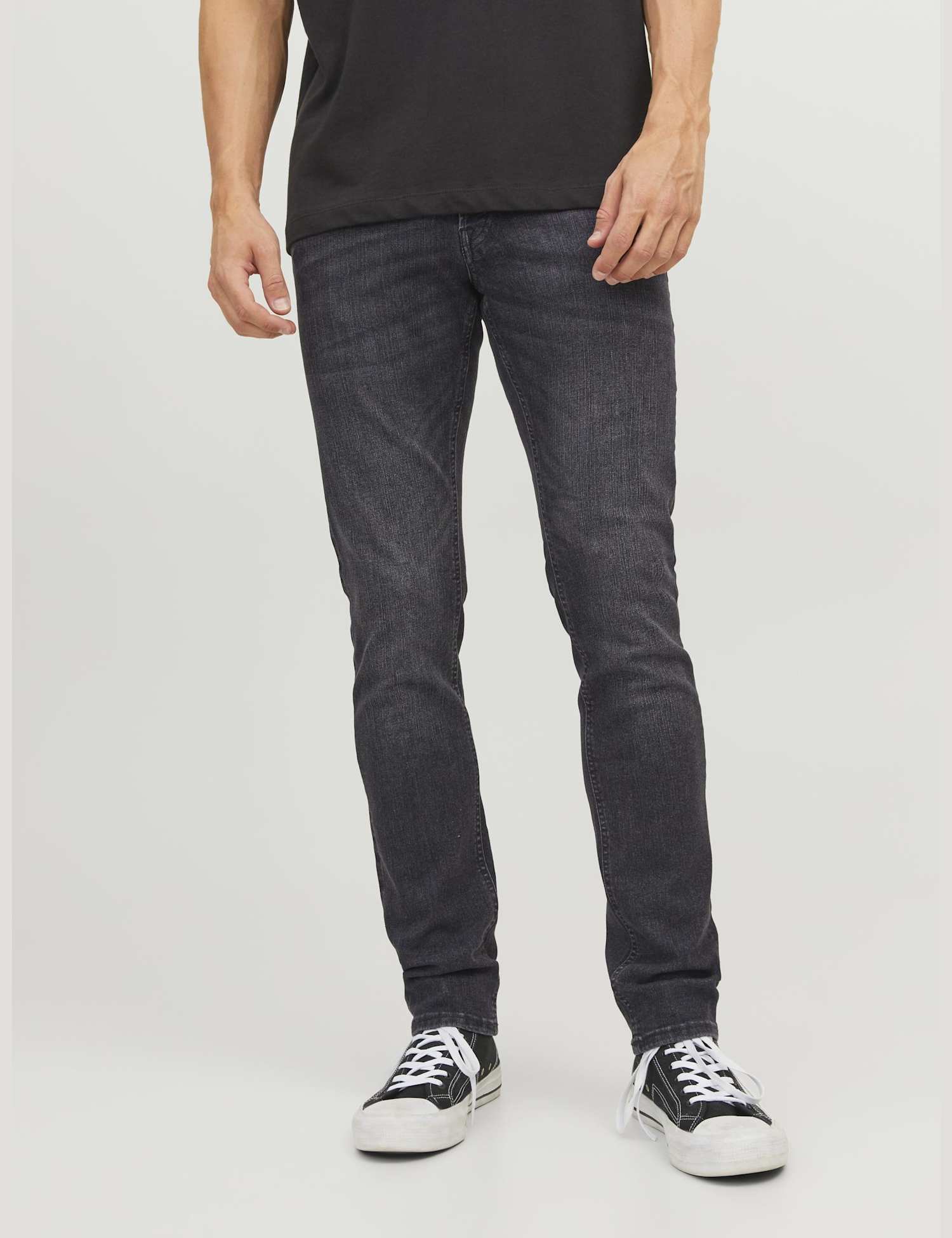 JACK & JONES Slim Fit 5 Pocket Jeans Black