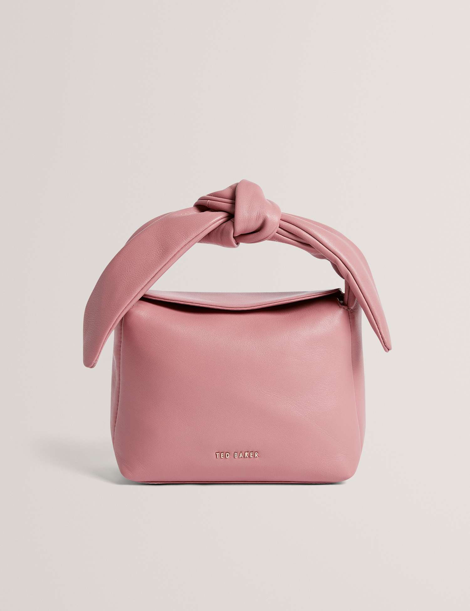 Ted Baker Leather Knotted Cross Body Bag Light Pink