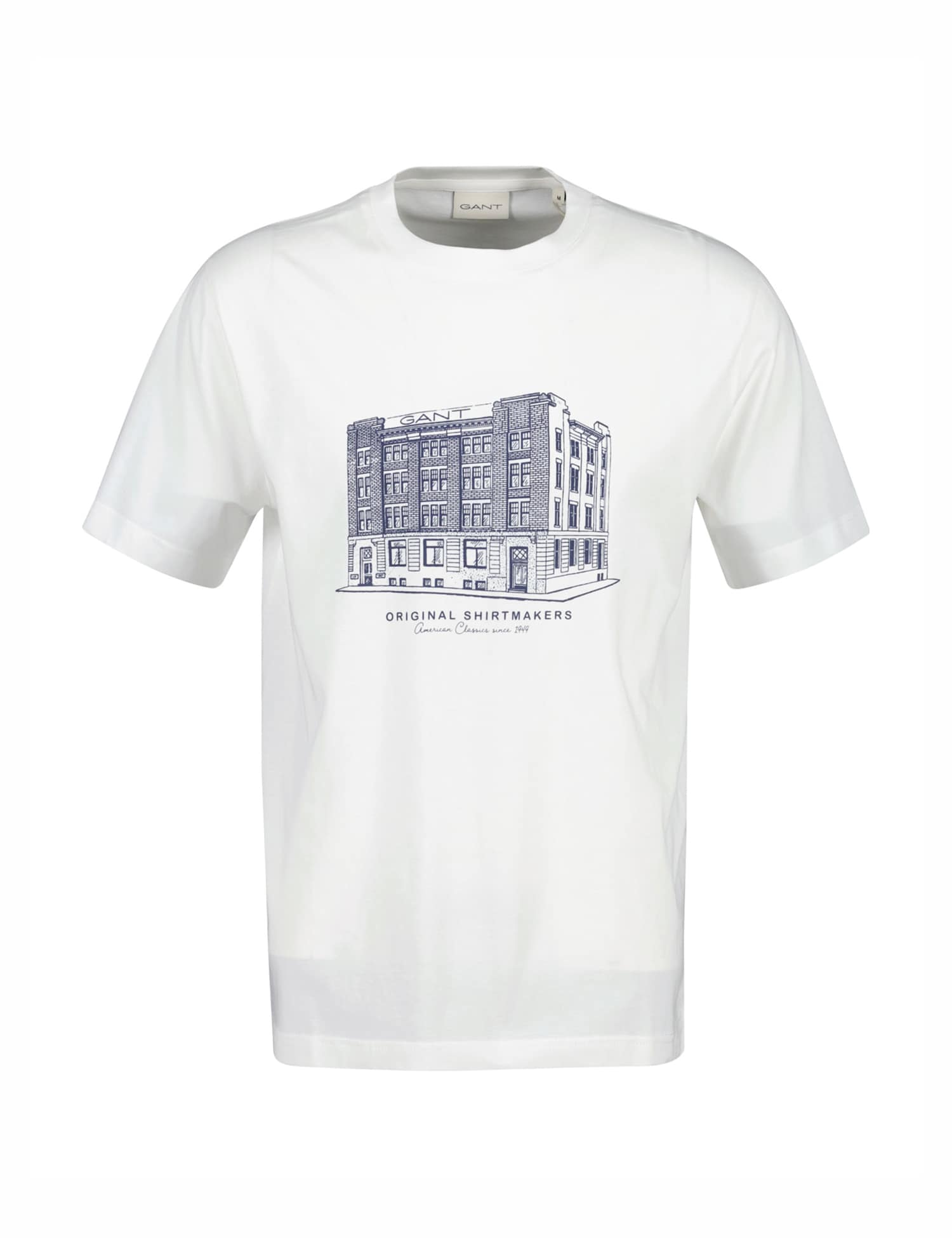 GANT Pure Cotton Store Graphic T-Shirt Cream Mix
