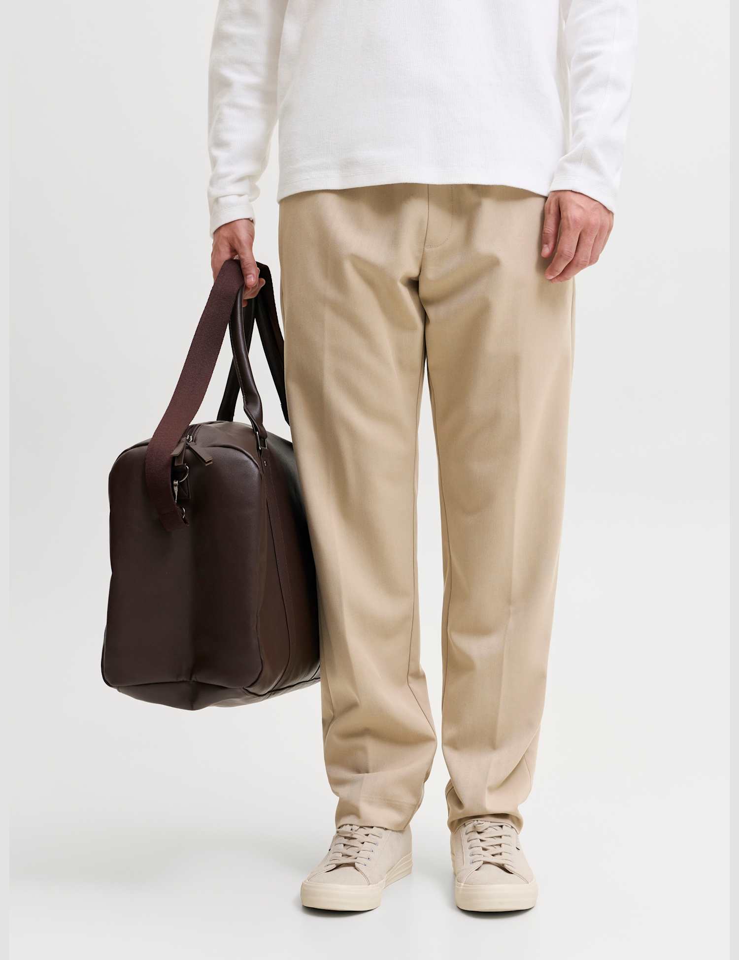 JACK & JONES Drawstring Joggers Beige