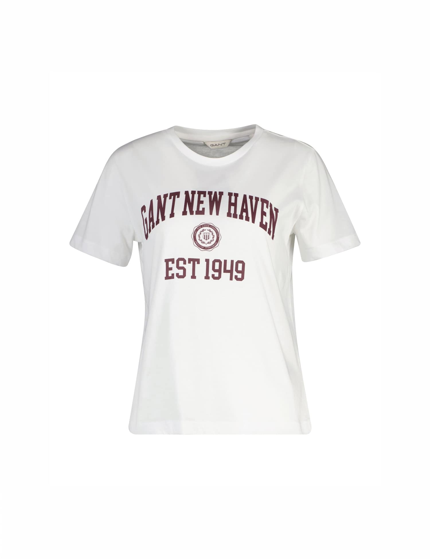 GANT Pure Cotton Logo Graphic T-Shirt White