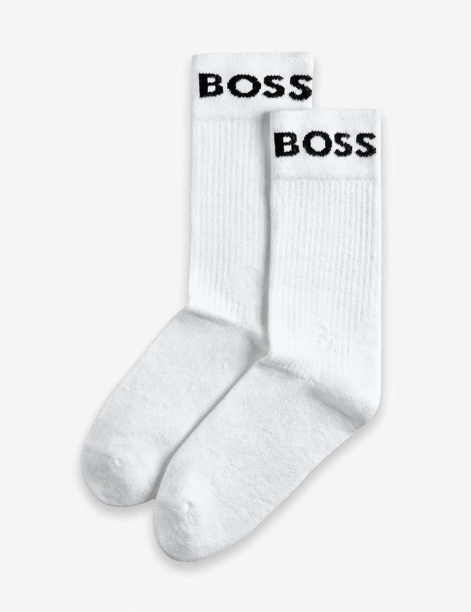 Boss 2 Pack Cotton Rich Sports Socks White