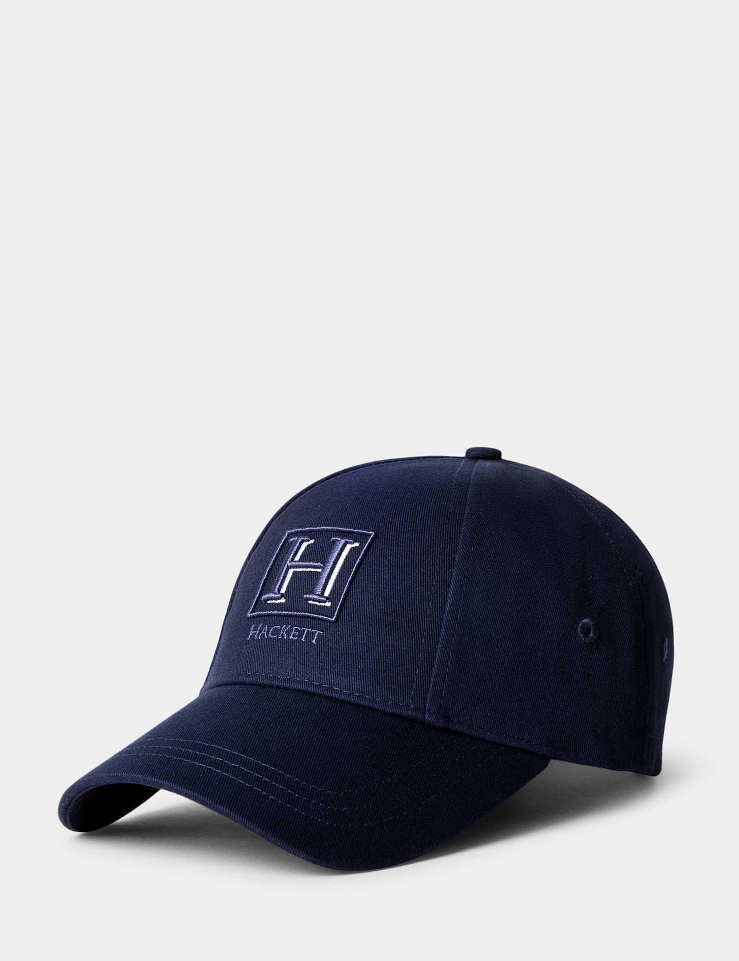 Hackett Pure Cotton Flannel Baseball Cap Navy