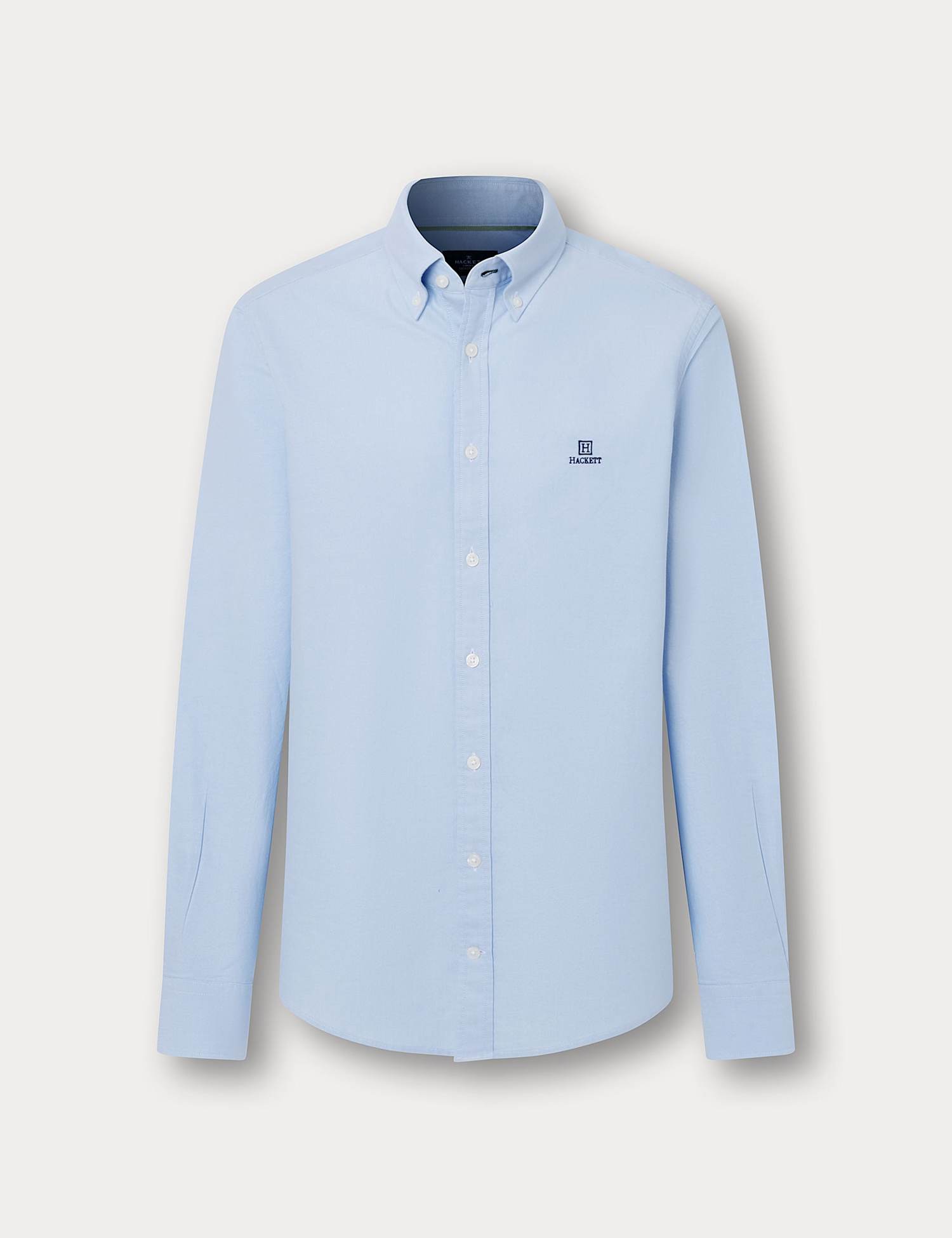 Hackett Regular Fit Pure Cotton Oxford Shirt Navy Mix